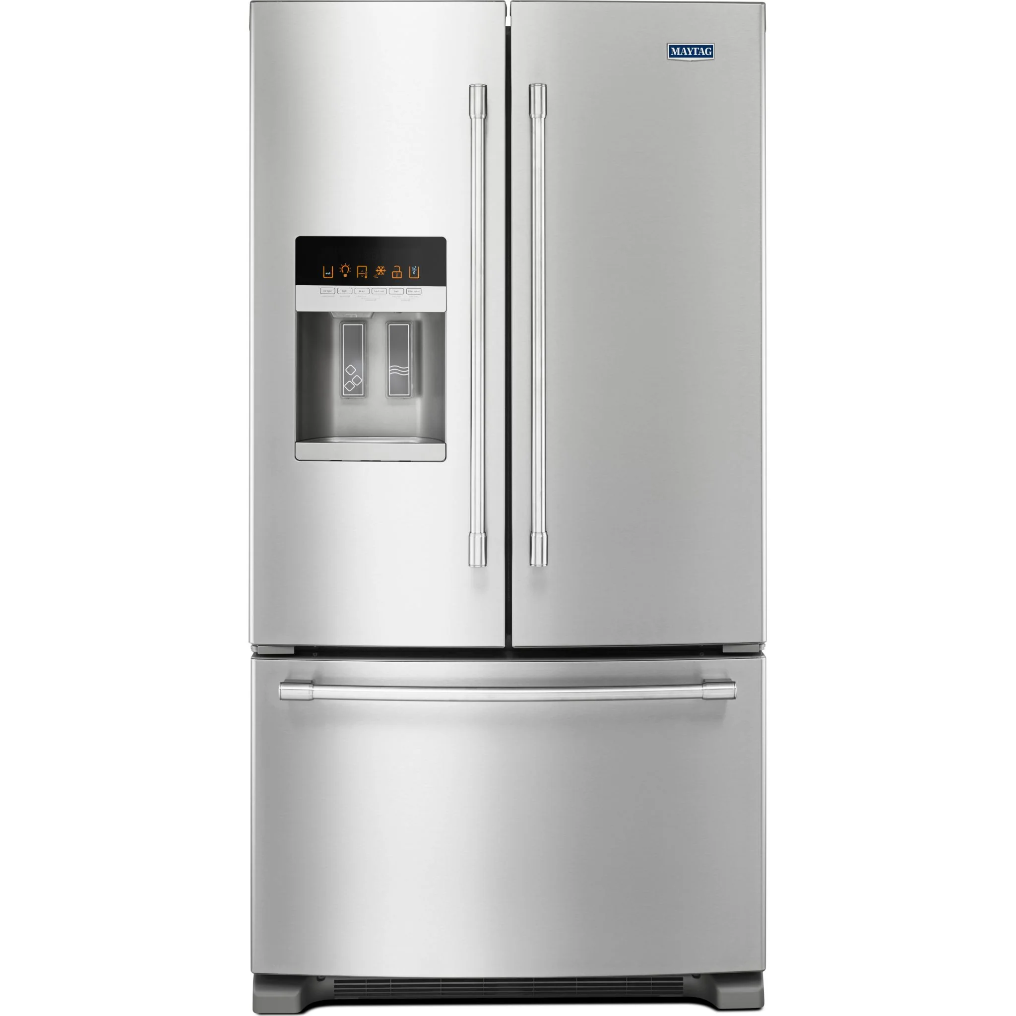 Maytag 36- Inch Wide French Door Refrigerator with PowerCold Feature - 25 Cu. Ft. -Fingerprint Resistant Stainless Steel (MFI2570FEZ)