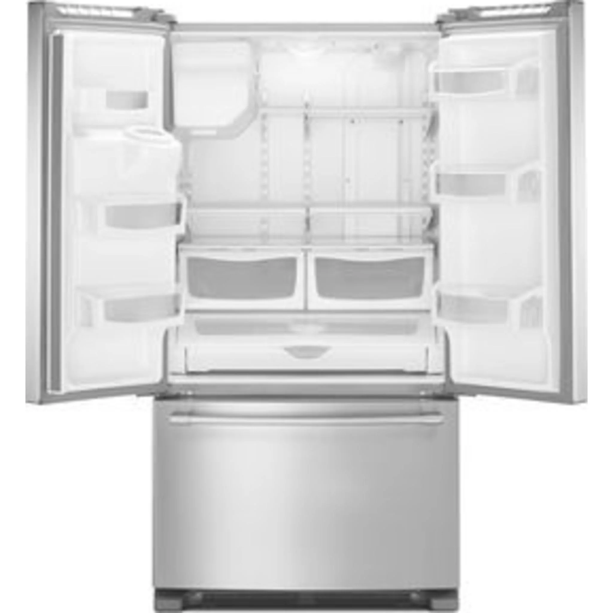 Maytag 36- Inch Wide French Door Refrigerator with PowerCold Feature - 25 Cu. Ft. -Fingerprint Resistant Stainless Steel (MFI2570FEZ) - Image 2
