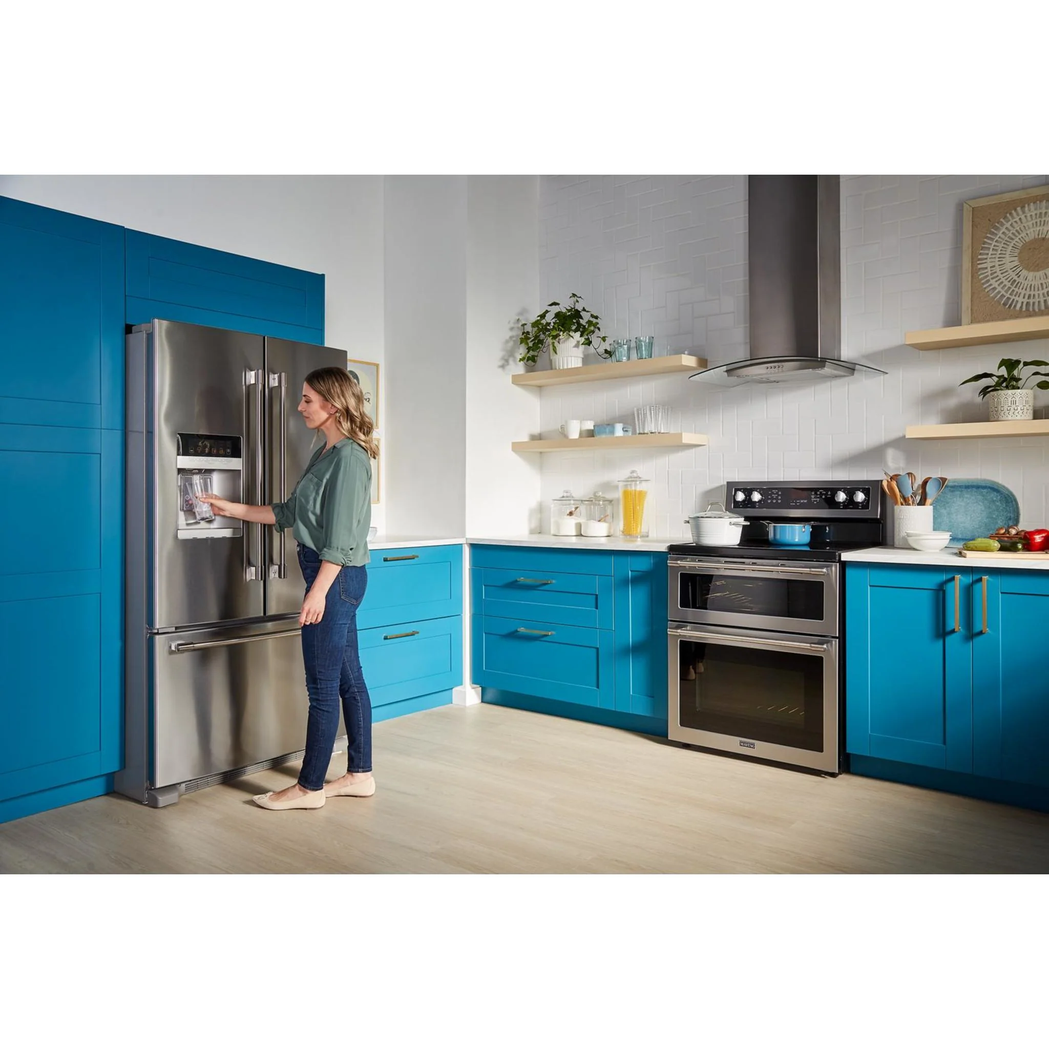 Maytag 36- Inch Wide French Door Refrigerator with PowerCold Feature - 25 Cu. Ft. -Fingerprint Resistant Stainless Steel (MFI2570FEZ) - Image 6