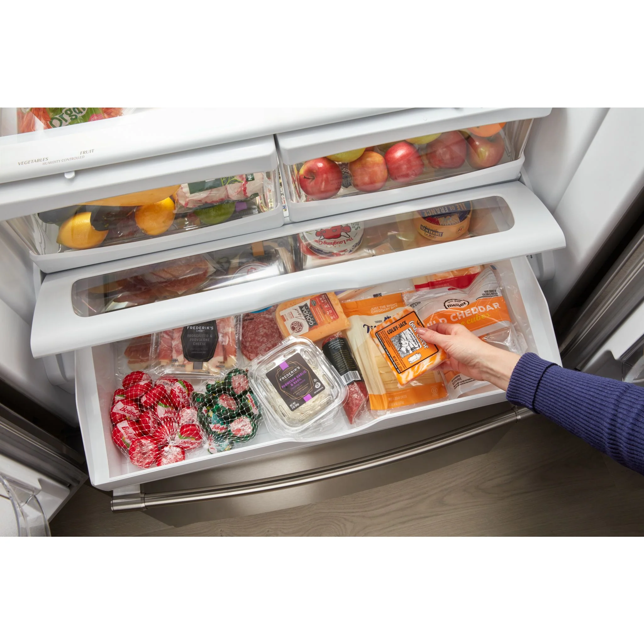 Maytag French Door Bottom Mount Refrigerator with Max Cool Setting -Fingerprint Resistant Stainless Steel (MRFF4236RZ) - Image 18