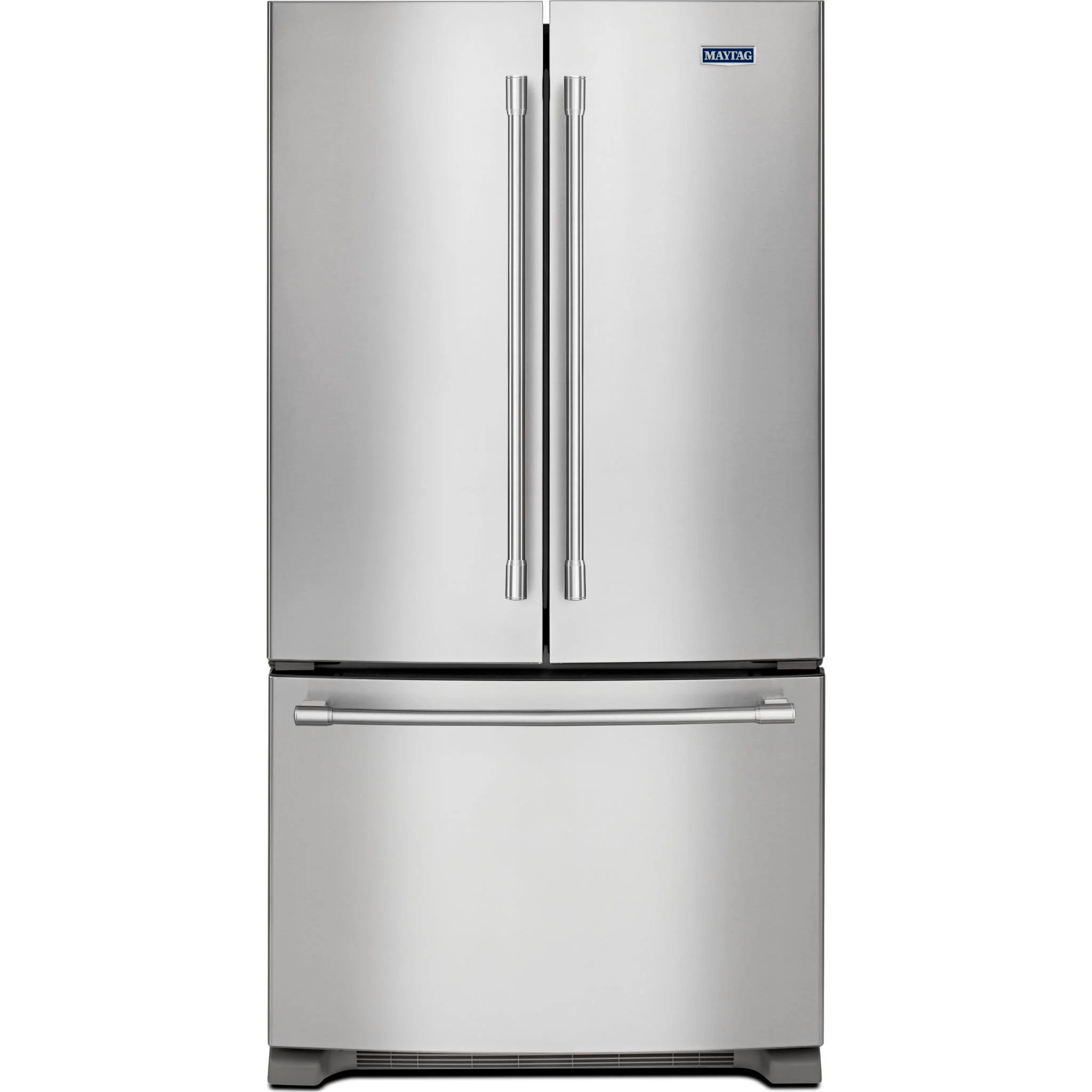 Maytag 33-Inch Wide French Door Refrigerator with Water Dispenser - 22 Cu. Ft -Fingerprint Resistant Stainless Steel (MRFF5033PZ)
