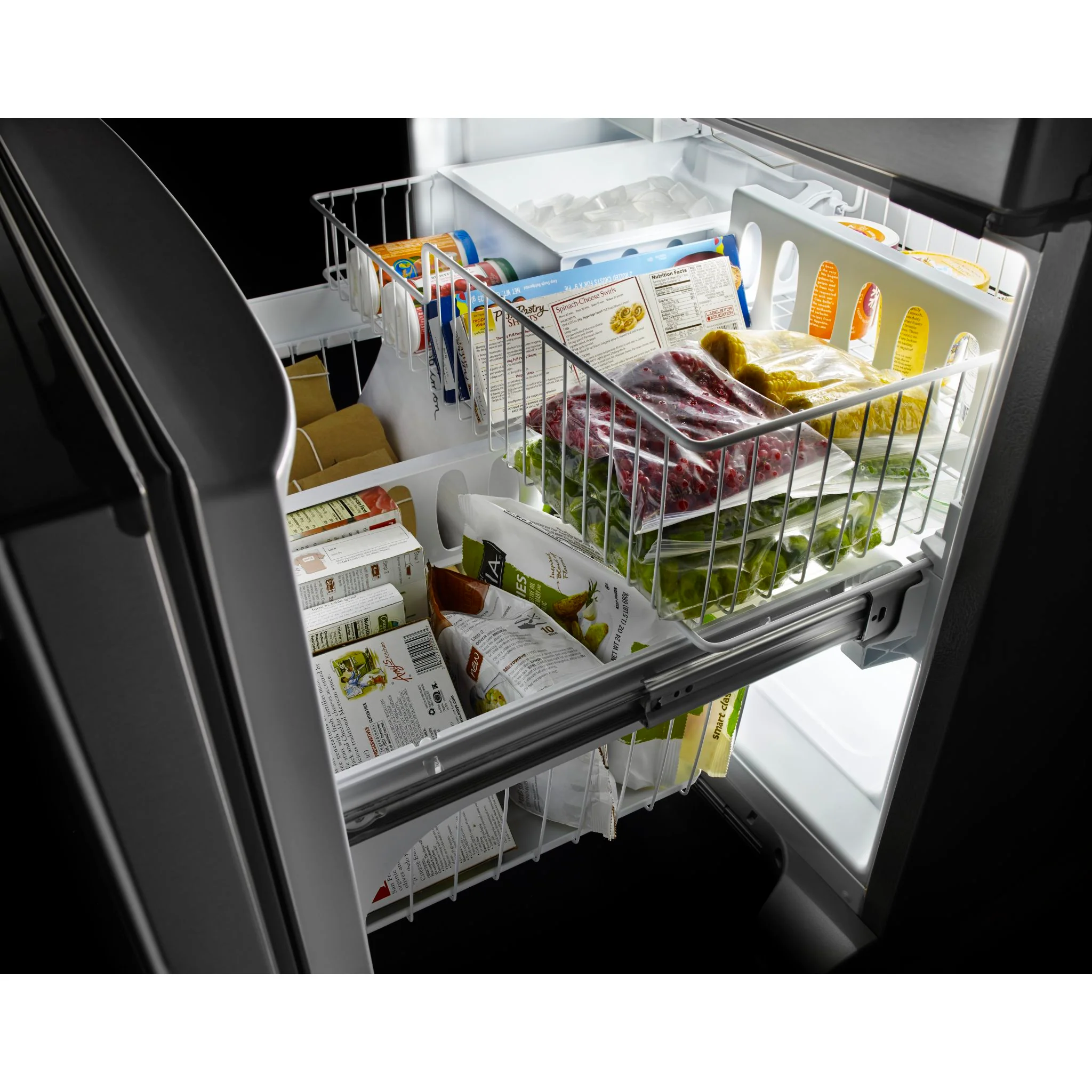 Maytag 33-Inch Wide French Door Refrigerator with Water Dispenser - 22 Cu. Ft -Fingerprint Resistant Stainless Steel (MRFF5033PZ) - Image 4