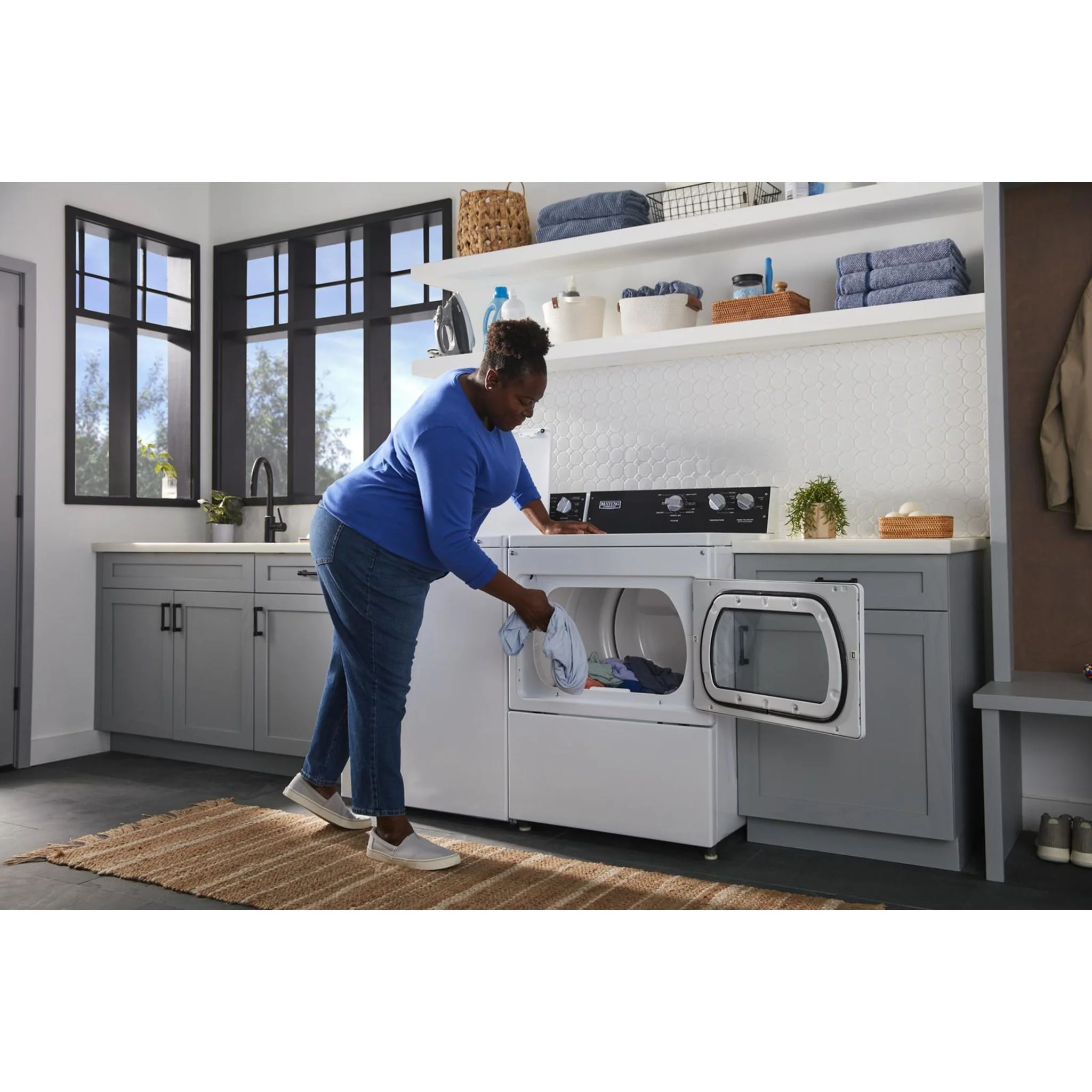 Maytag Commercial-Grade Residential Dryer - 7.4 cu. ft. -White (YMEDP586GW) - Image 8