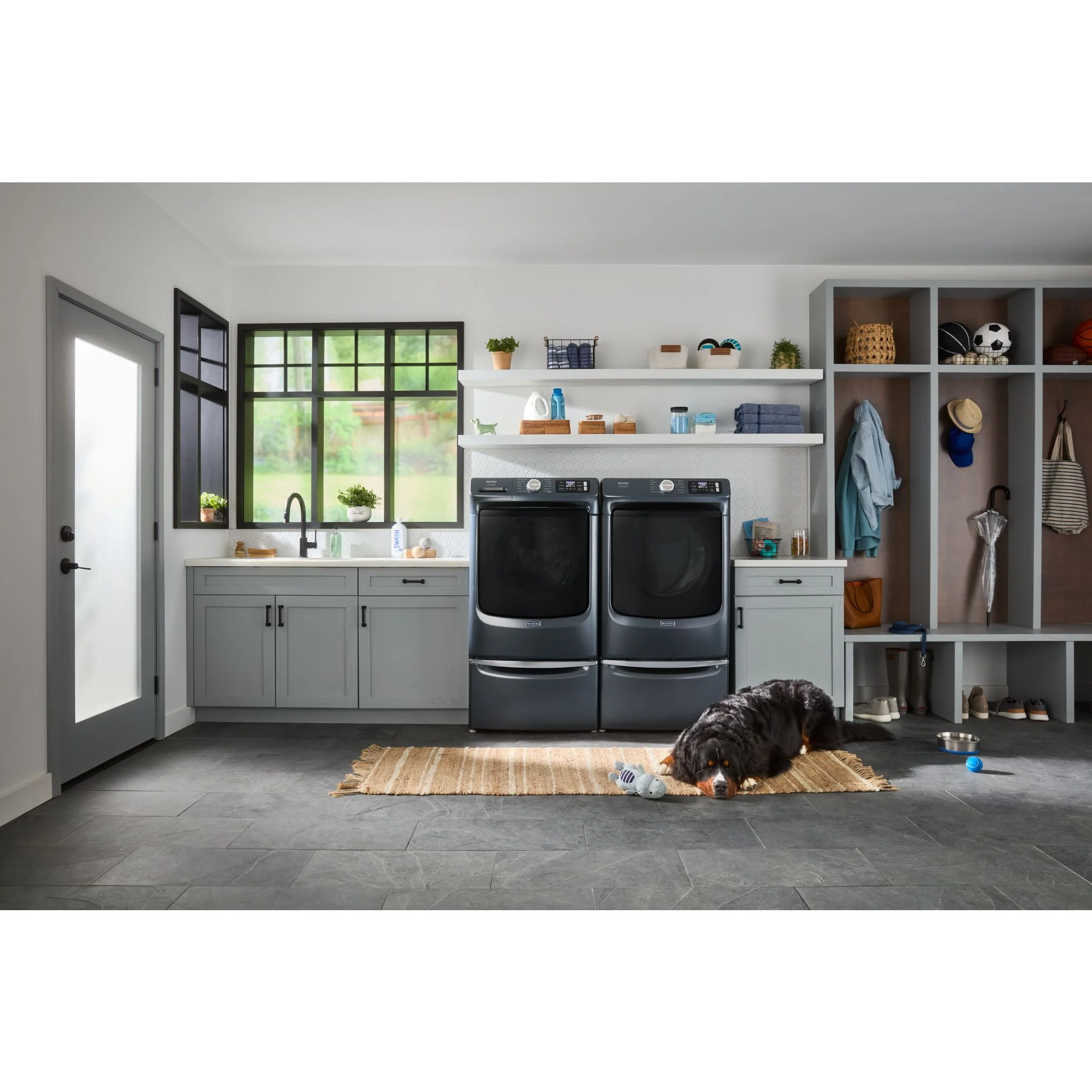Maytag Front Load Pair (Pet Pro) (MFW7020RF-YMED7020RF) - Midnight Steel - Image 7