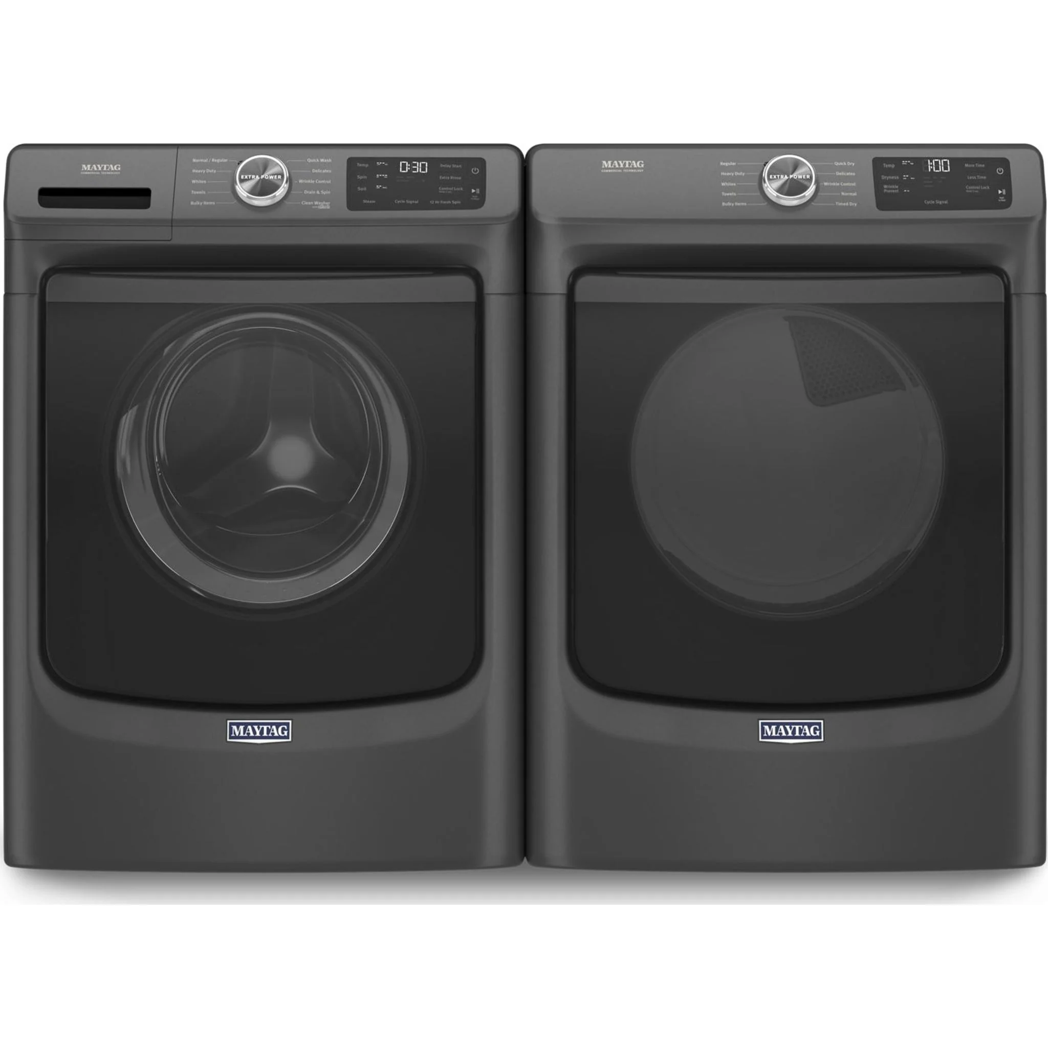 Maytag Front Load Washer with Extra Power and 12-Hr Fresh Spinoption - 5.2 cu. ft. -Volcano Black (MHW5630MBK) - Image 37