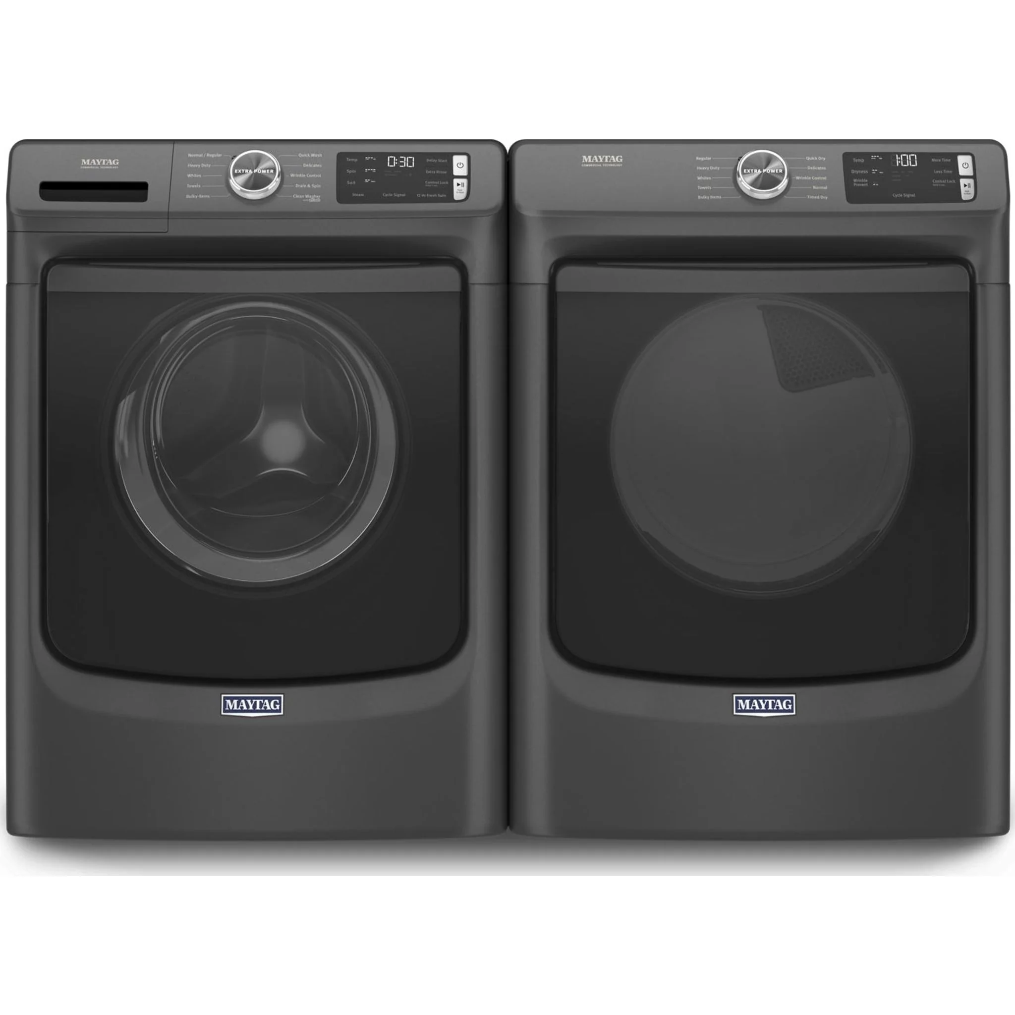Maytag Front Load Washer with Extra Power and 12-Hr Fresh Spinoption - 5.2 cu. ft. -Volcano Black (MHW5630MBK) - Image 39