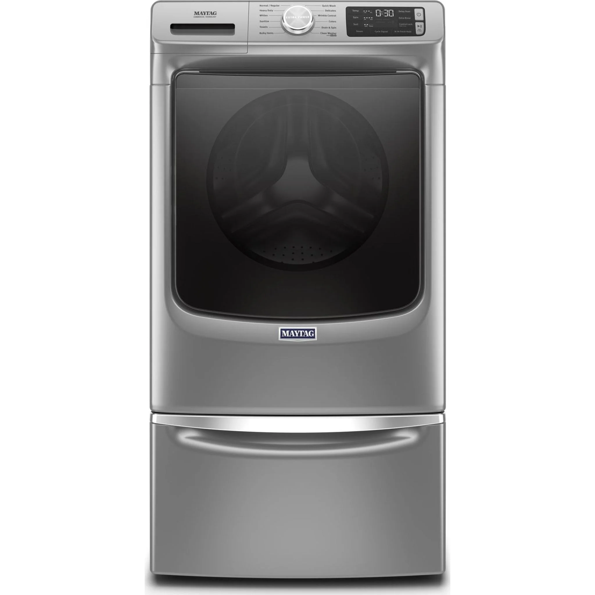 Maytag Front Load Washer with Extra Power and 16-Hr Fresh Hold option - 5.5 cu. ft. -Metallic Slate (MHW6630HC) - Image 11
