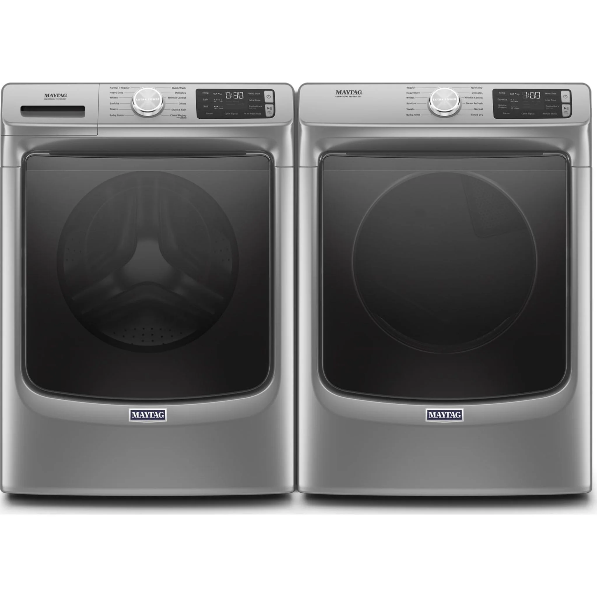 Maytag Front Load Washer with Extra Power and 16-Hr Fresh Hold option - 5.5 cu. ft. -Metallic Slate (MHW6630HC) - Image 13