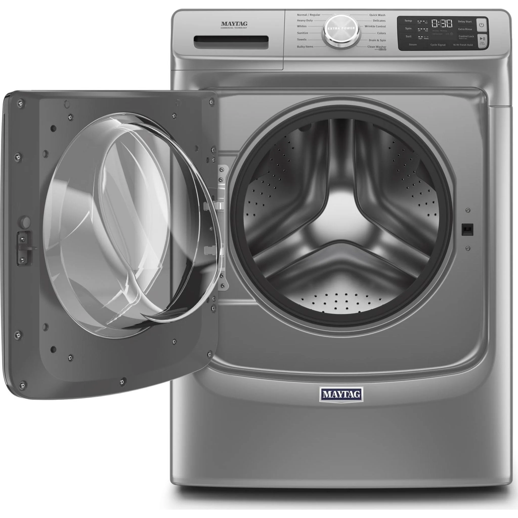 Maytag Front Load Washer with Extra Power and 16-Hr Fresh Hold option - 5.5 cu. ft. -Metallic Slate (MHW6630HC) - Image 20