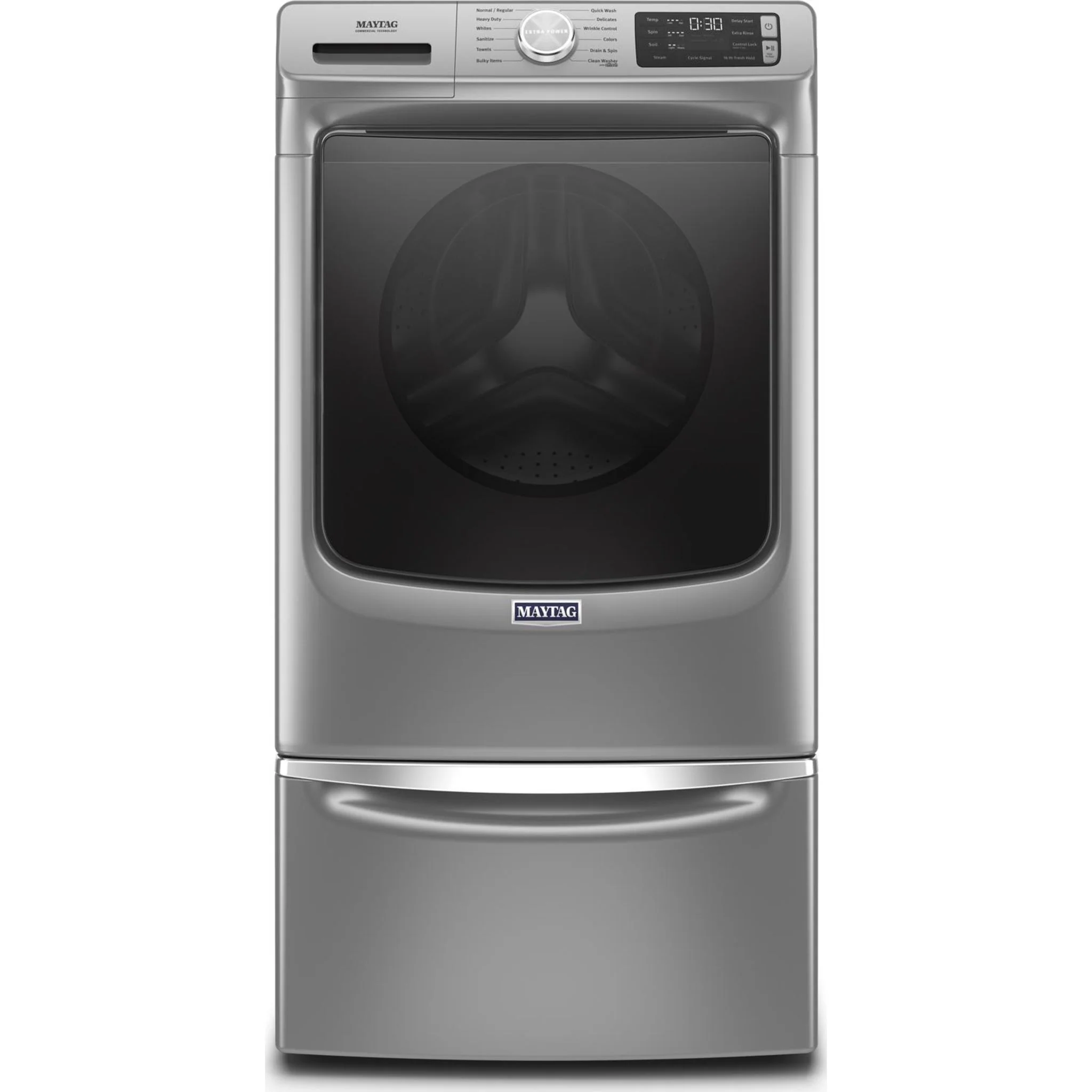 Maytag Front Load Washer with Extra Power and 16-Hr Fresh Hold option - 5.5 cu. ft. -Metallic Slate (MHW6630HC) - Image 24