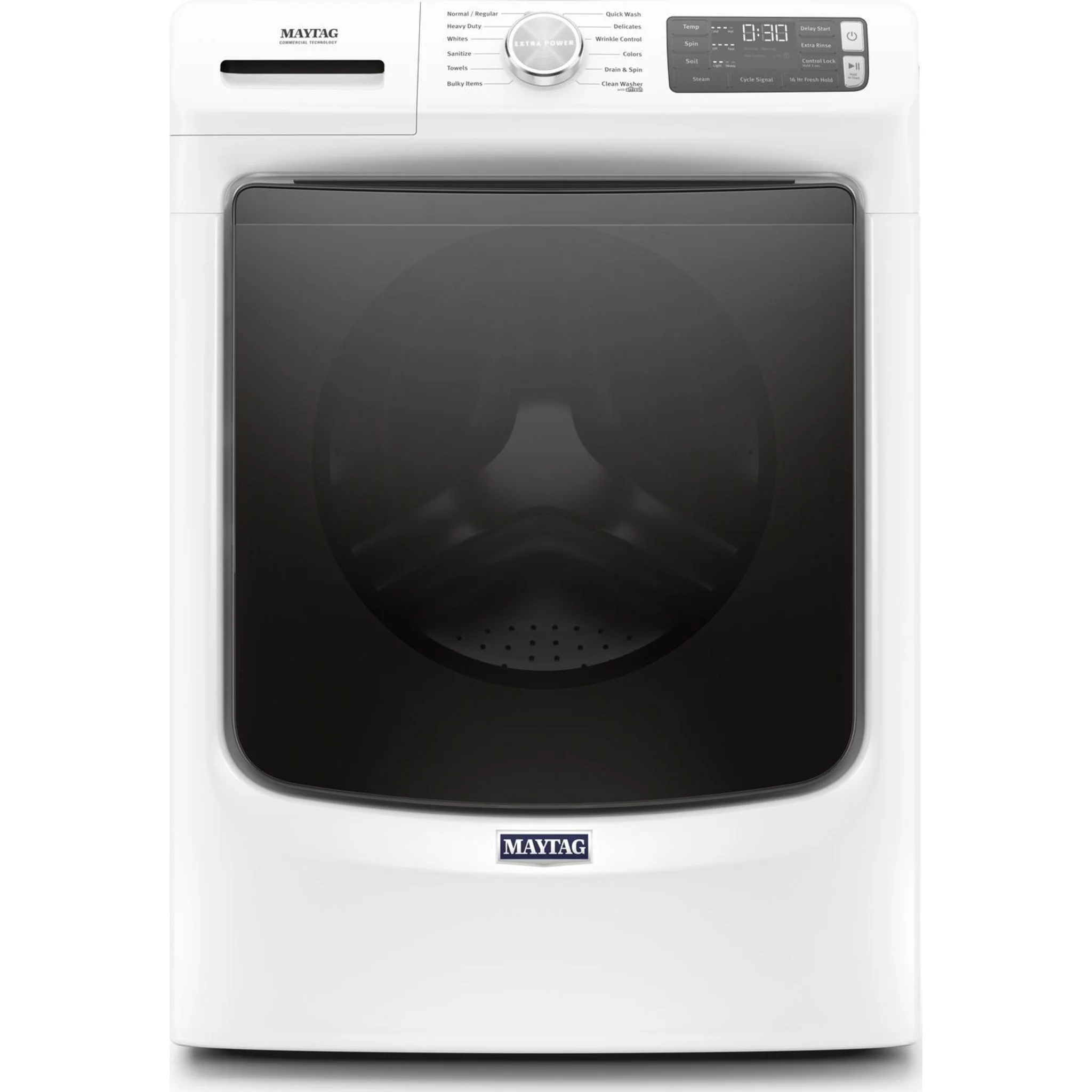 Maytag Front Load Washer with Extra Power and 16-Hr Fresh Hold option - 5.5 cu. ft. -White (MHW6630HW) - Image 2