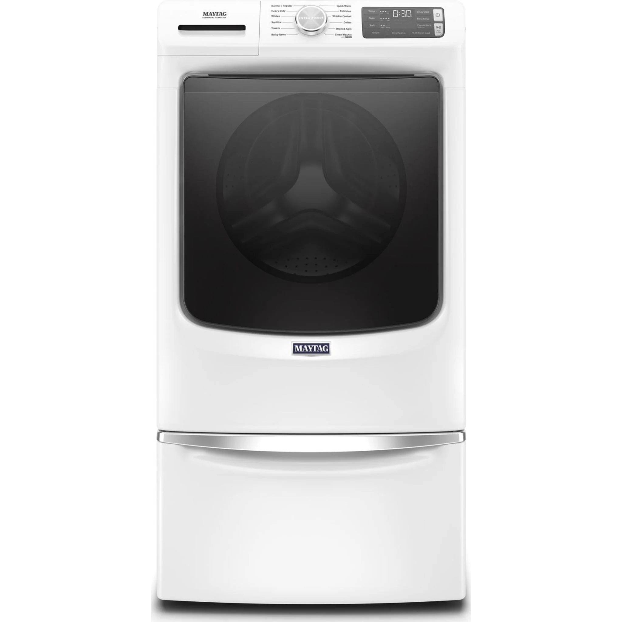 Maytag Front Load Washer with Extra Power and 16-Hr Fresh Hold option - 5.5 cu. ft. -White (MHW6630HW) - Image 22
