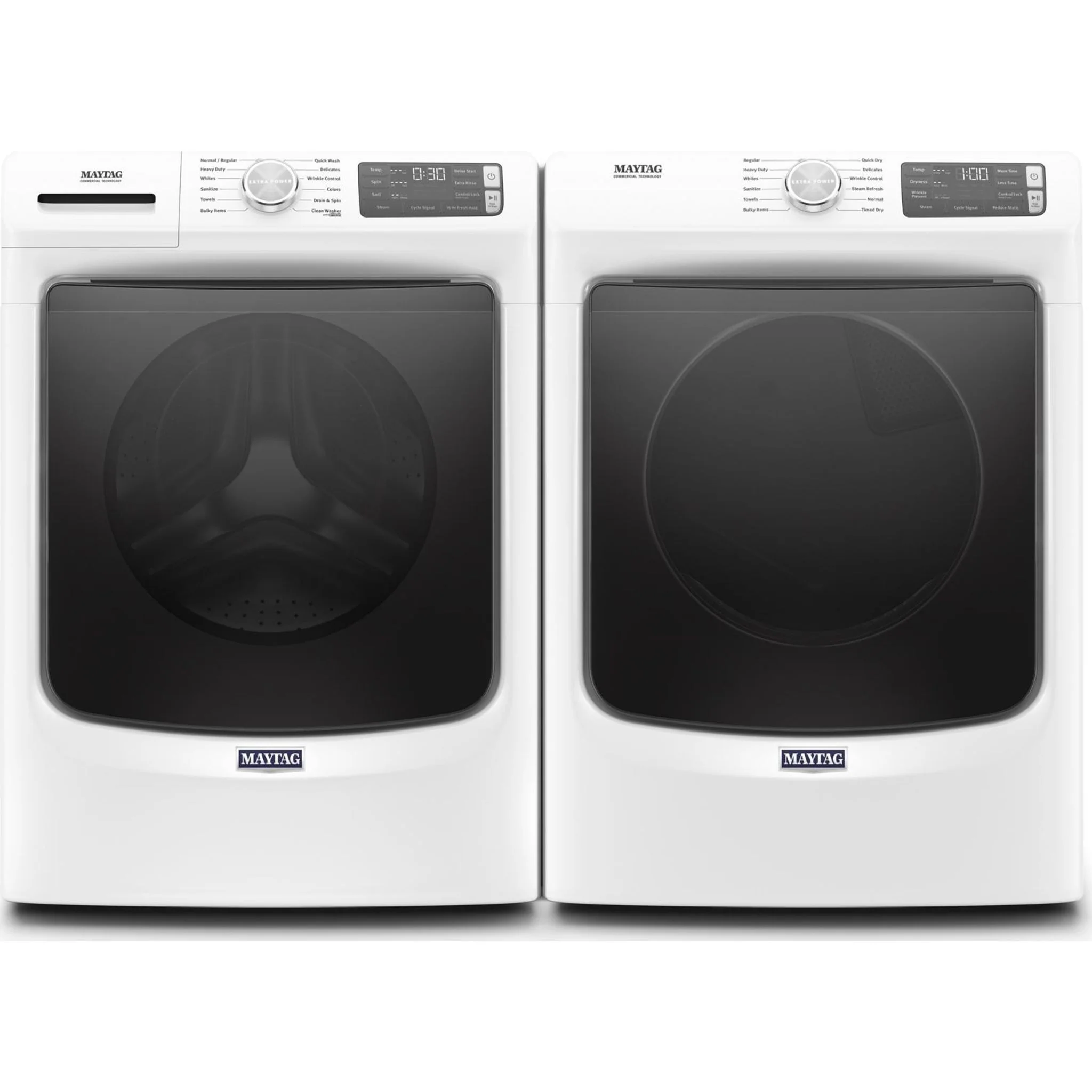 Maytag Front Load Washer with Extra Power and 16-Hr Fresh Hold option - 5.5 cu. ft. -White (MHW6630HW) - Image 6