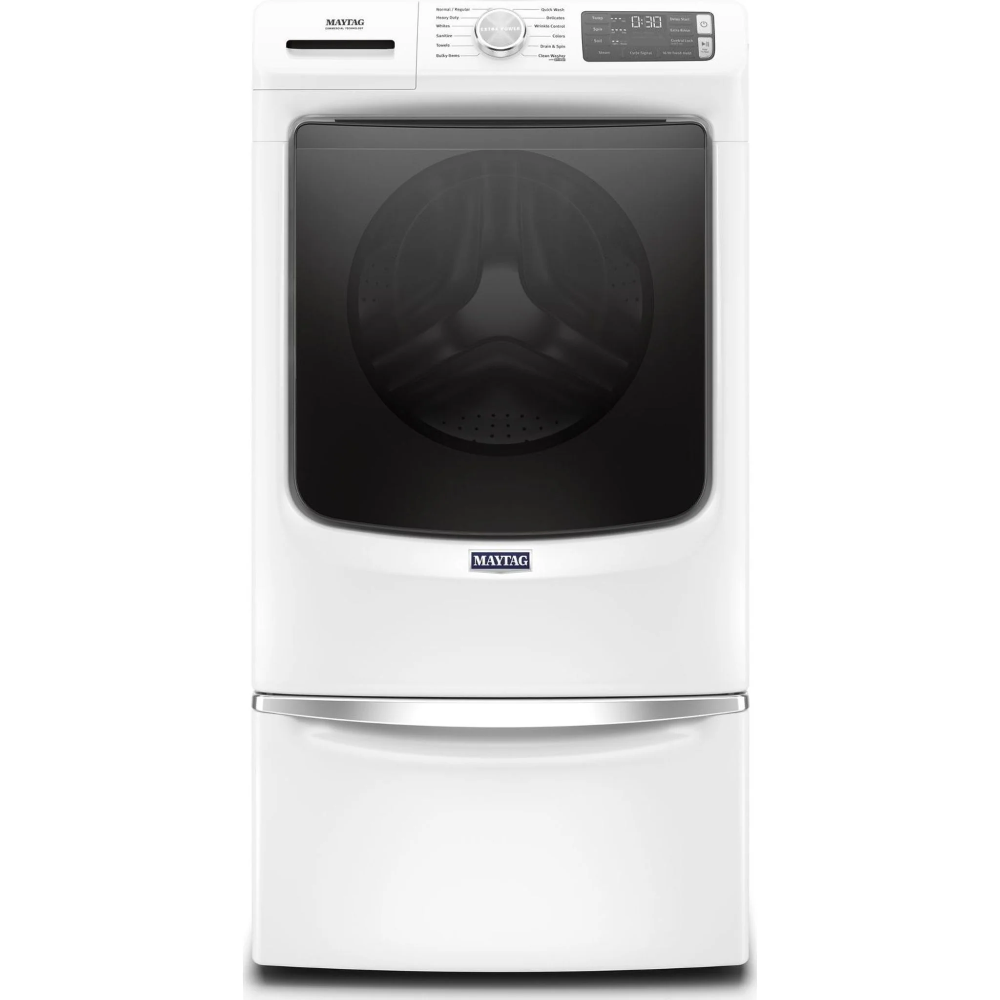 Maytag Front Load Washer with Extra Power and 16-Hr Fresh Hold option - 5.5 cu. ft. -White (MHW6630HW) - Image 7
