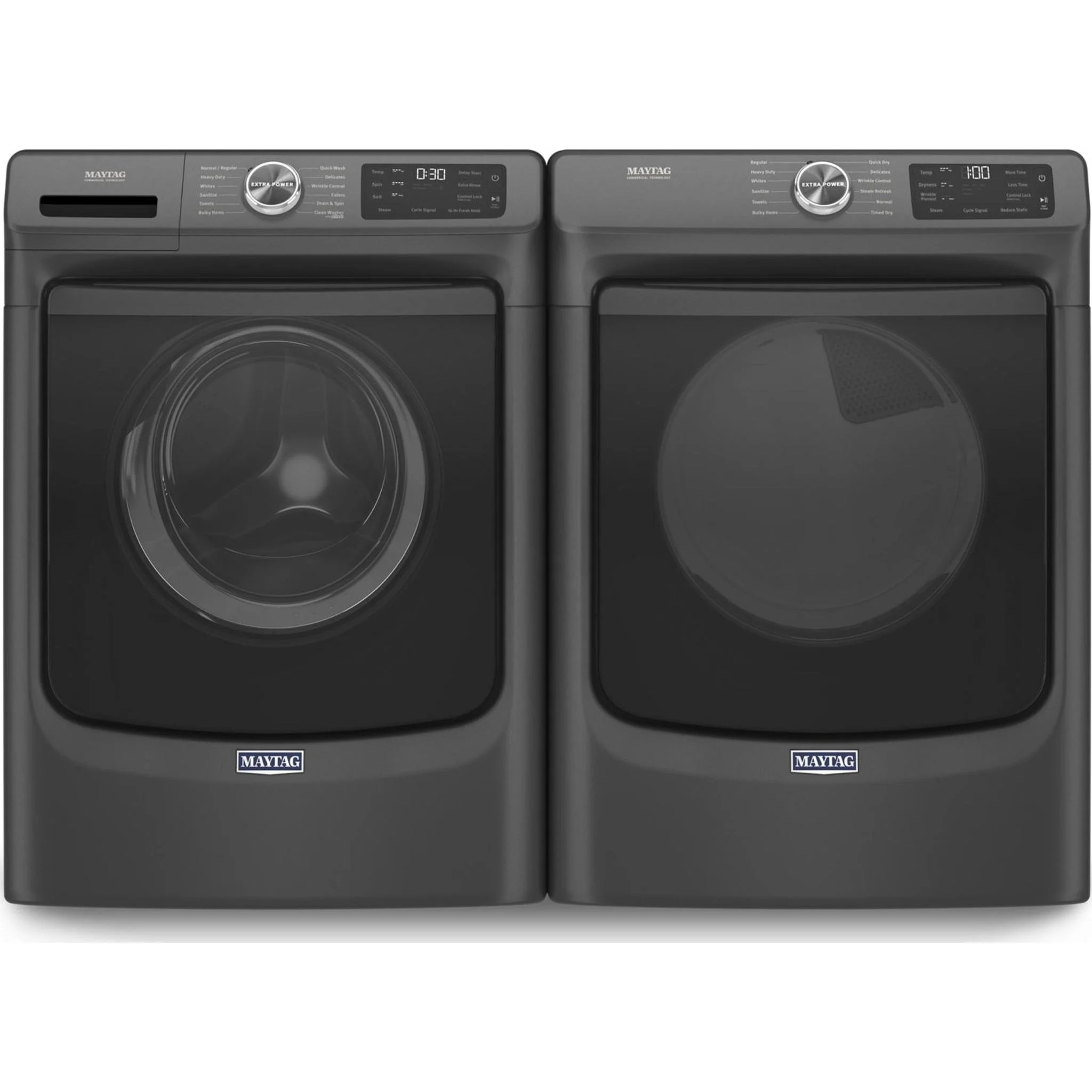 Maytag Front Load Washer with Extra Power and 16-Hr Fresh Hold option - 5.5 cu. ft. IEC -Volcano Black (MHW6630MBK) - Image 14