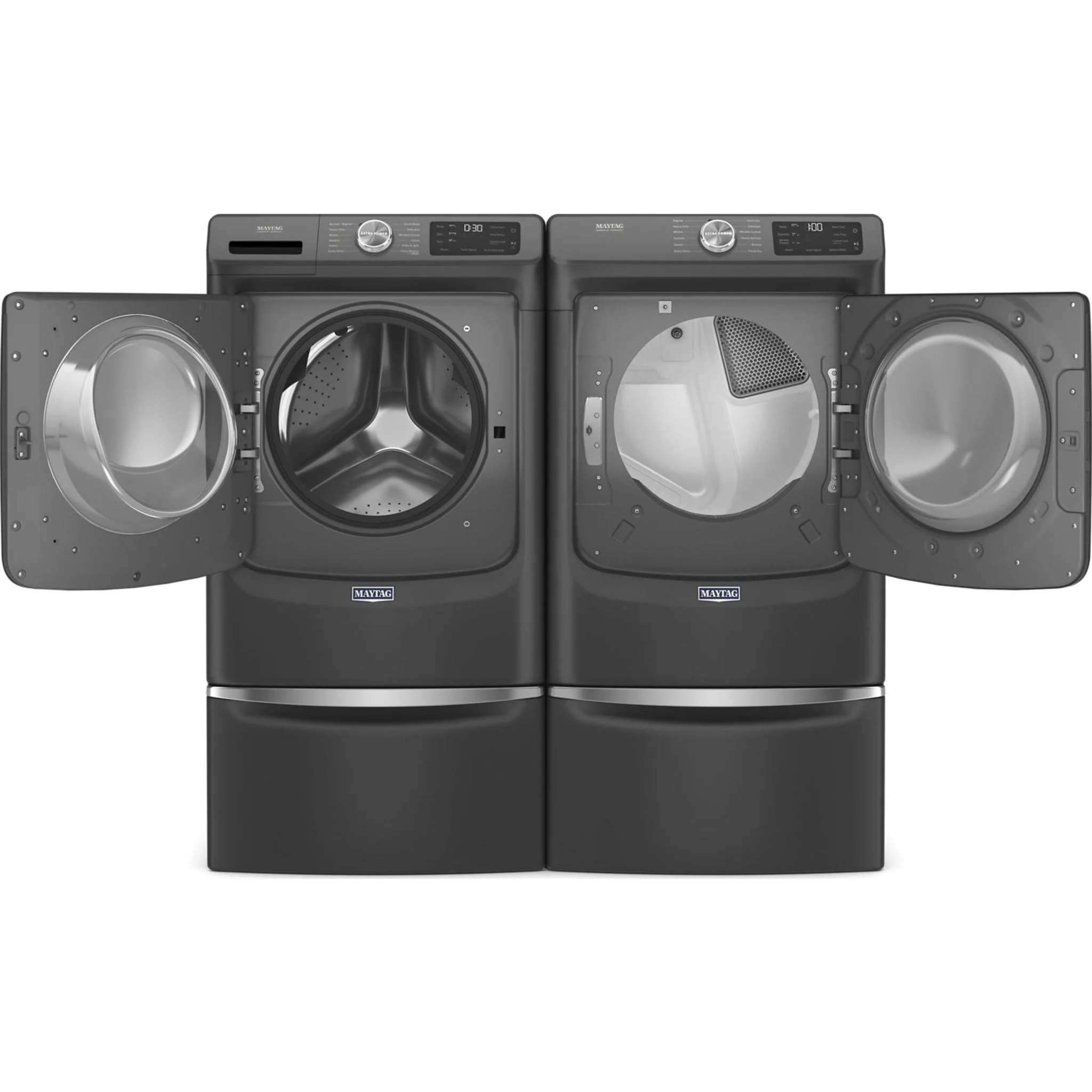 Maytag Front Load Washer with Extra Power and 16-Hr Fresh Hold option - 5.5 cu. ft. IEC -Volcano Black (MHW6630MBK) - Image 20