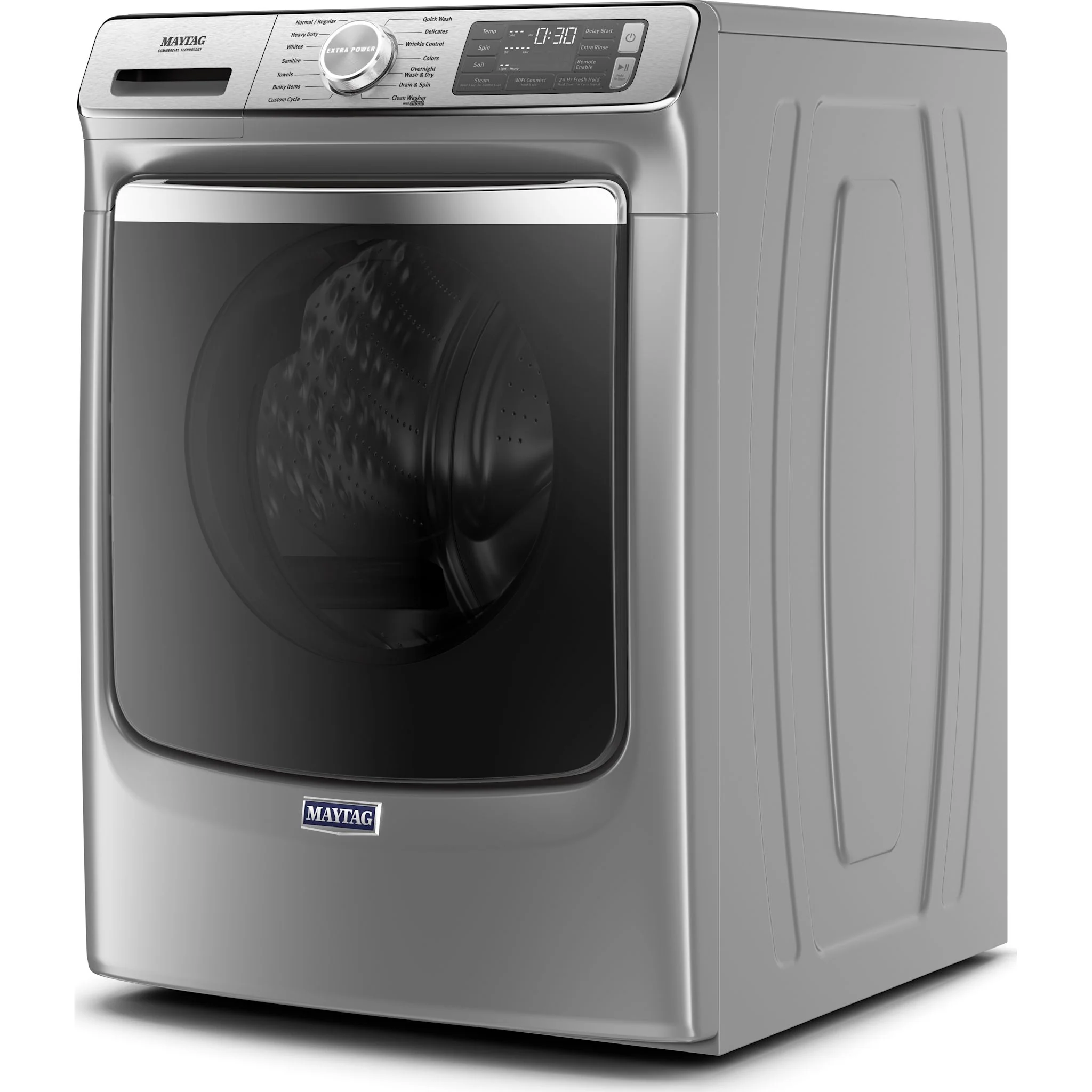 Maytag Smart Front Load Washer with Extra Power and 24-Hr Fresh Hold option - 5.8 cu. ft. -Metallic Slate (MHW8630HC) - Image 3