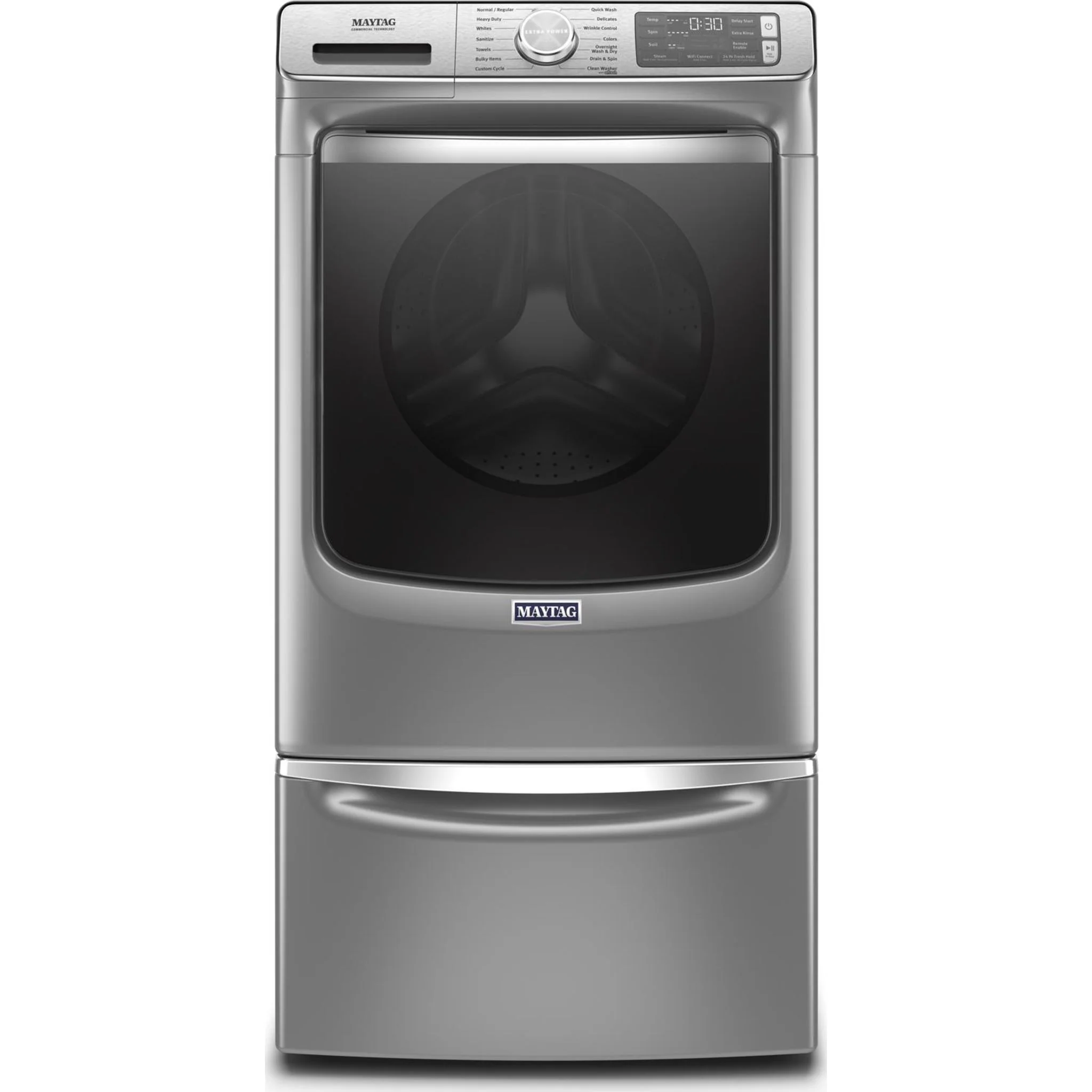 Maytag Smart Front Load Washer with Extra Power and 24-Hr Fresh Hold option - 5.8 cu. ft. -Metallic Slate (MHW8630HC) - Image 38