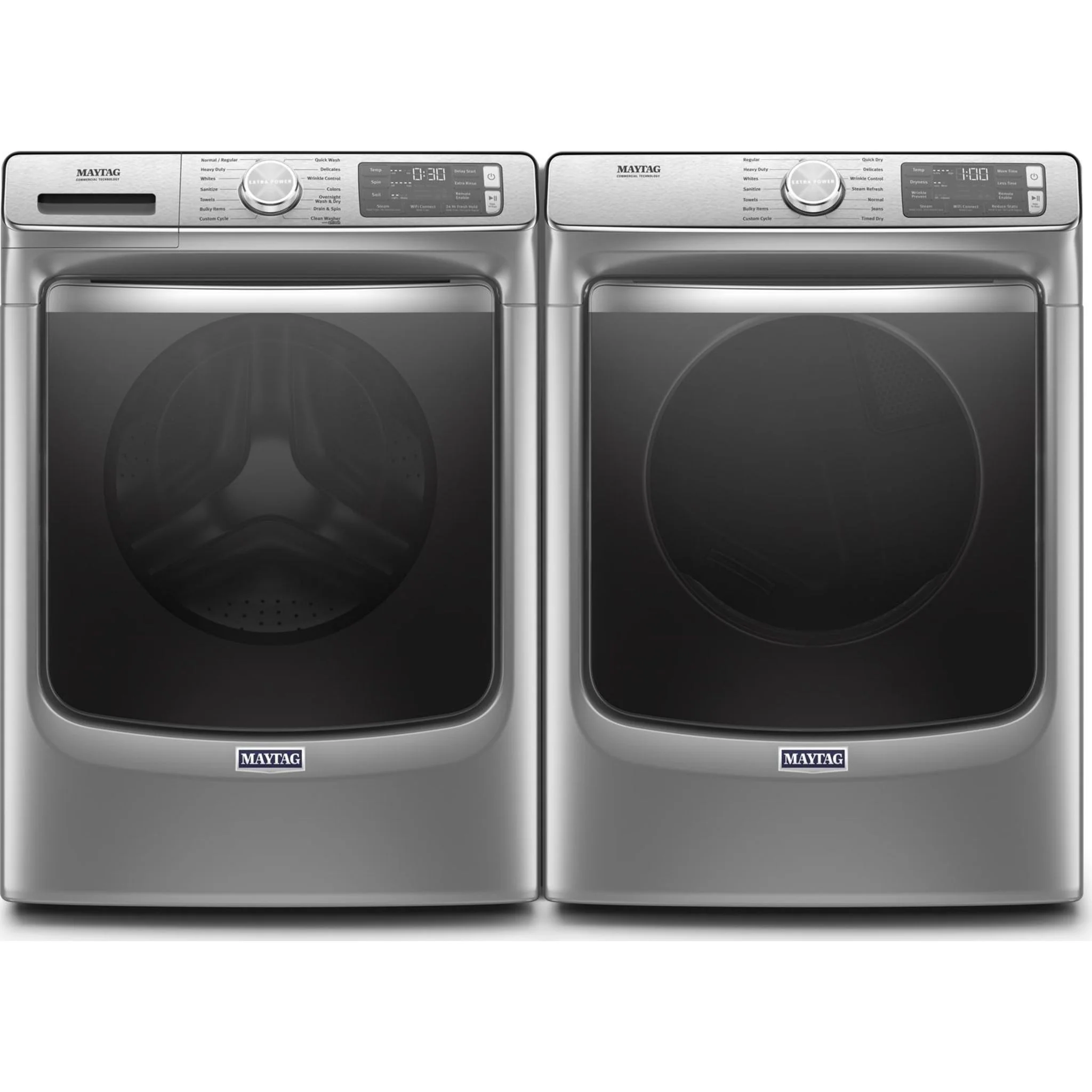 Maytag Smart Front Load Washer with Extra Power and 24-Hr Fresh Hold option - 5.8 cu. ft. -Metallic Slate (MHW8630HC) - Image 42