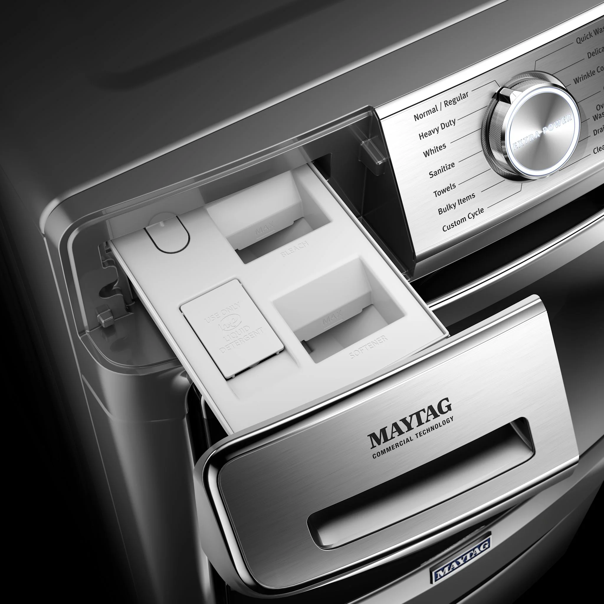Maytag Smart Front Load Washer with Extra Power and 24-Hr Fresh Hold option - 5.8 cu. ft. -Metallic Slate (MHW8630HC) - Image 6