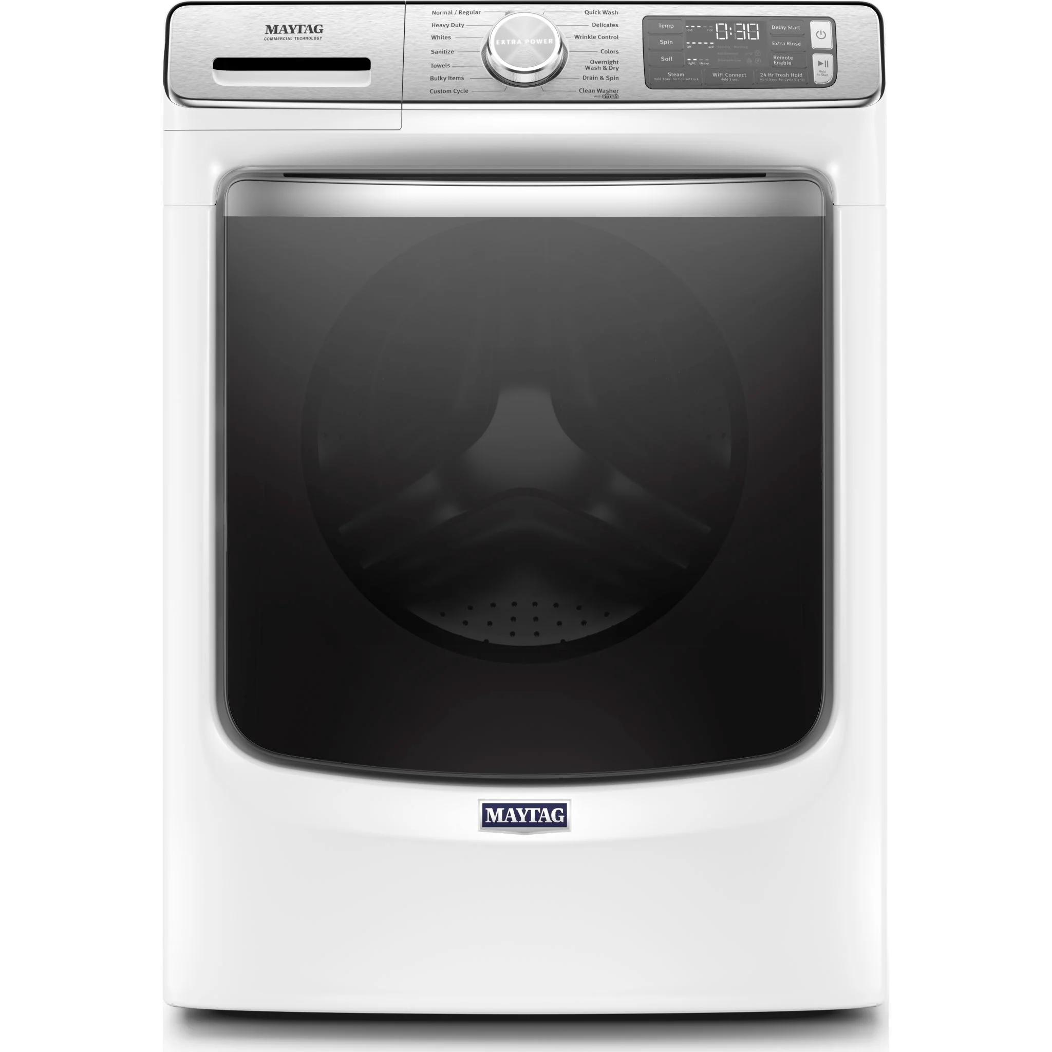 Maytag Smart Front Load Washer with Extra Power and 24-Hr Fresh Hold option - 5.8 cu. ft. -White (MHW8630HW) - Image 16