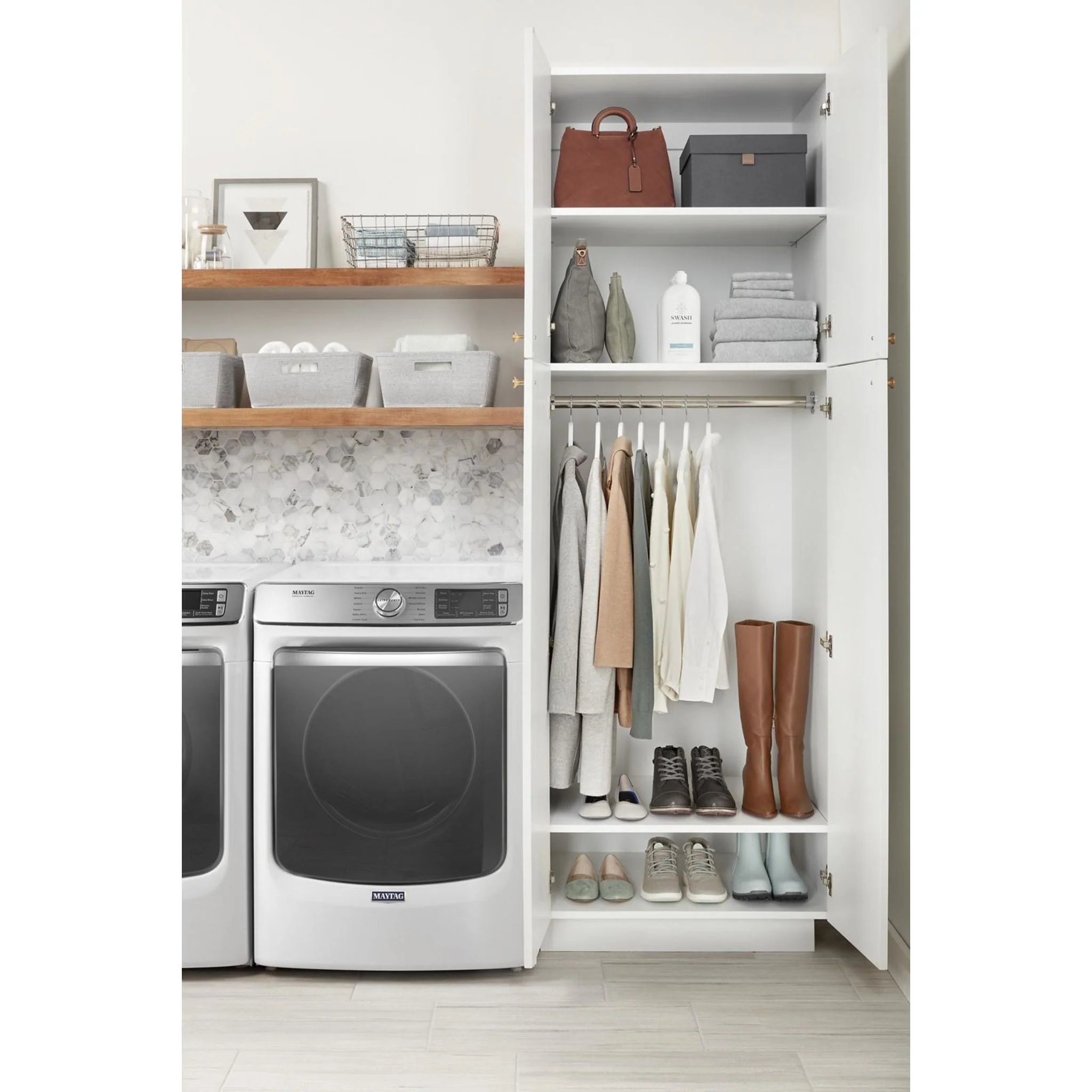 Maytag Smart Front Load Washer with Extra Power and 24-Hr Fresh Hold option - 5.8 cu. ft. -White (MHW8630HW) - Image 19