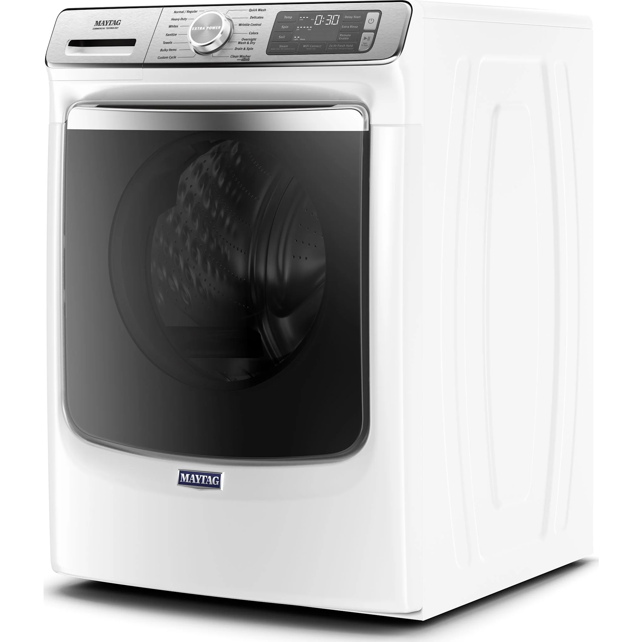 Maytag Smart Front Load Washer with Extra Power and 24-Hr Fresh Hold option - 5.8 cu. ft. -White (MHW8630HW) - Image 2