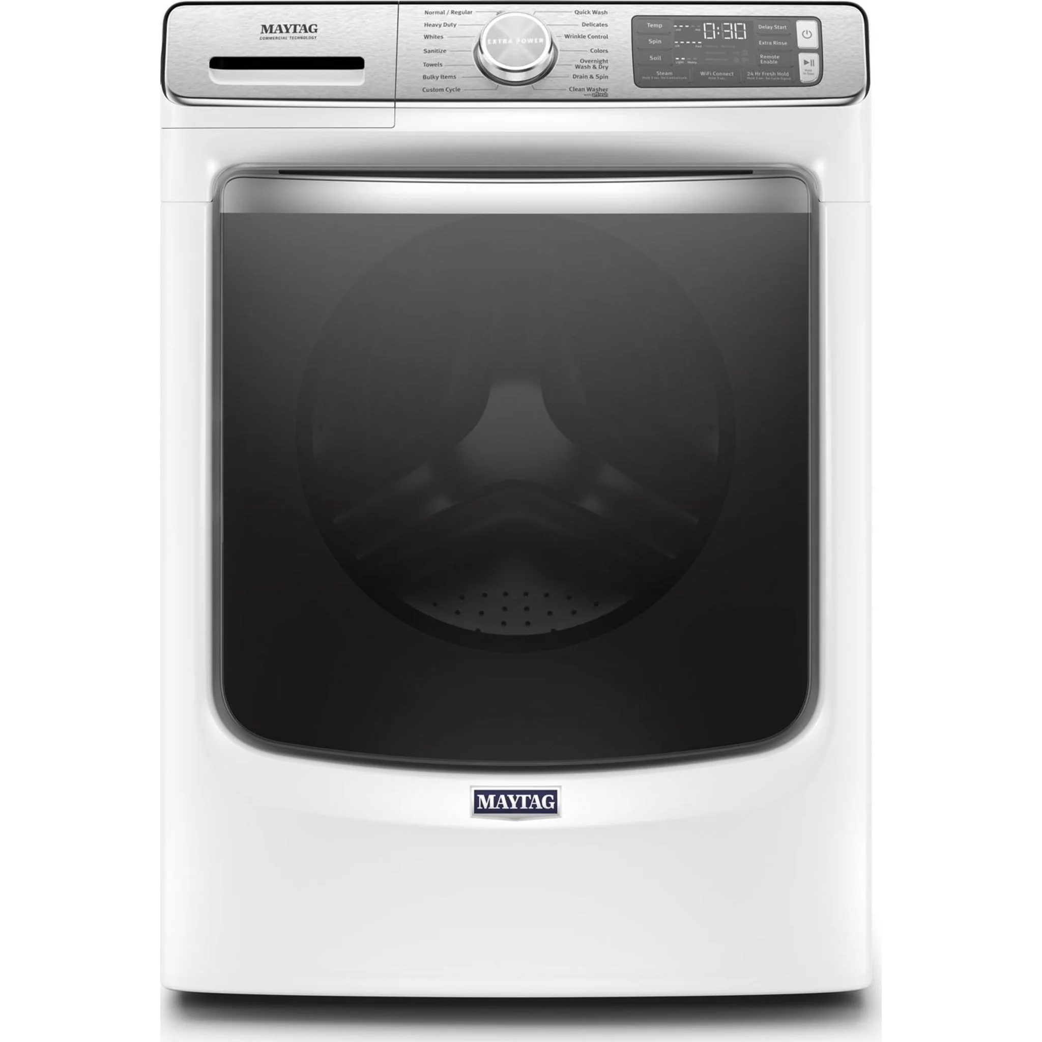Maytag Smart Front Load Washer with Extra Power and 24-Hr Fresh Hold option - 5.8 cu. ft. -White (MHW8630HW) - Image 46