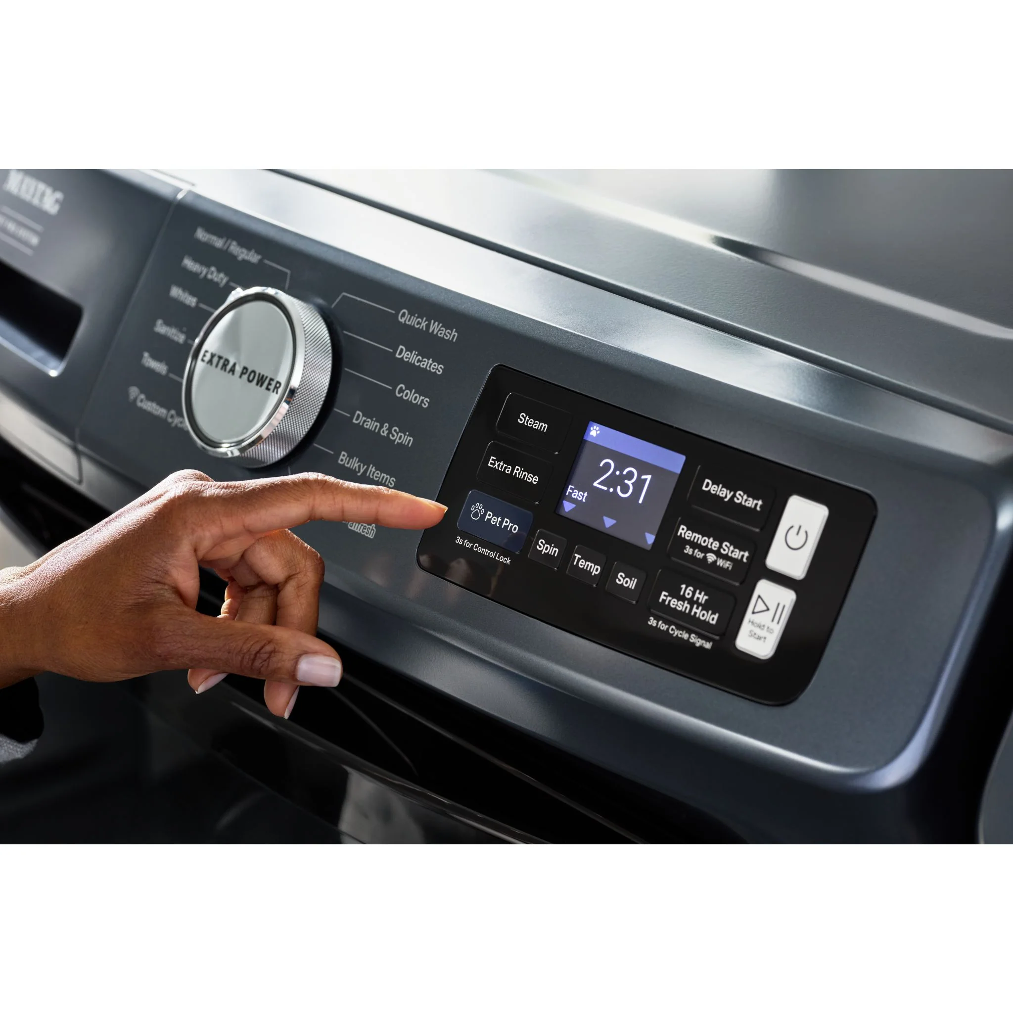 Maytag Smart Pet Pro Front Load Washer - 5.8 CU. FT. (I.E.C.) -Midnight Steel (MFW7020RF) - Image 4