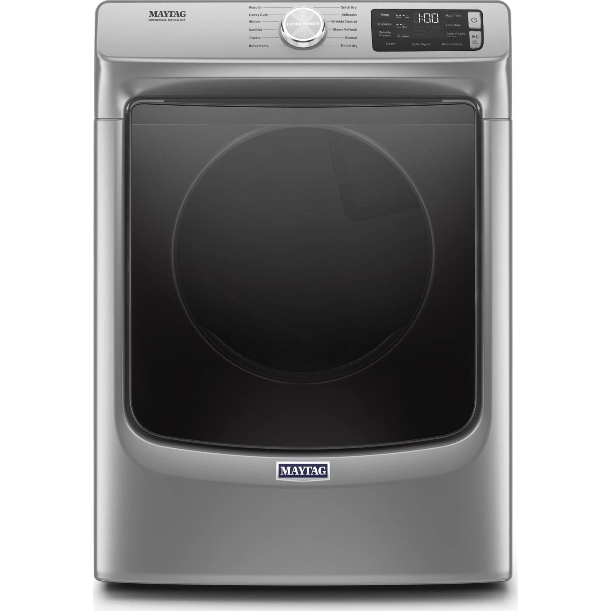 Maytag Front Load Gas Dryer with Extra Power and Quick Dry Cycle - 7.3 cu. ft. -Metallic Slate (MGD6630HC)