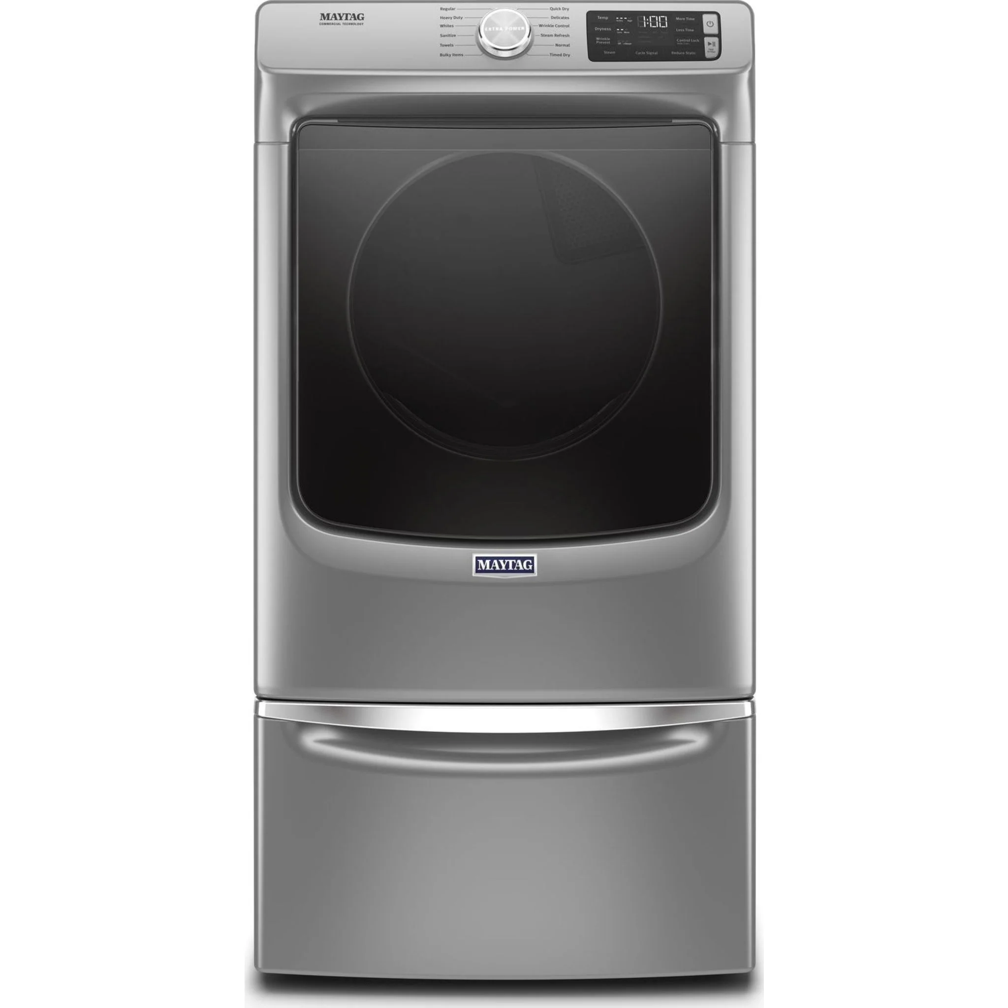 Maytag Front Load Gas Dryer with Extra Power and Quick Dry Cycle - 7.3 cu. ft. -Metallic Slate (MGD6630HC) - Image 3