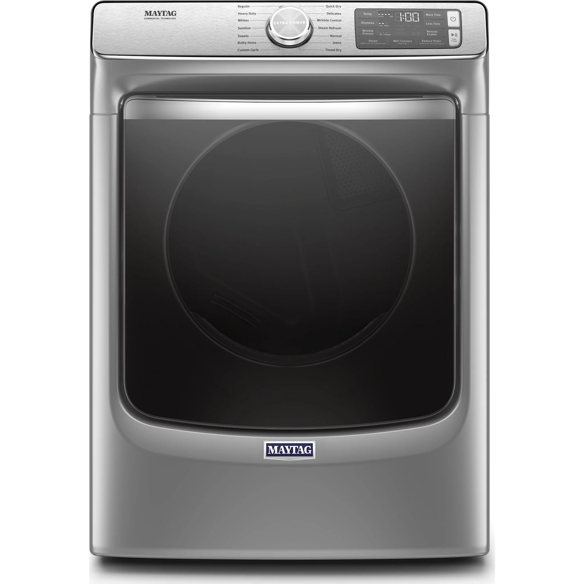 Maytag Smart Front Load Gas Dryer with Extra Power & Advanced Moisture Sensing - 7.3 Cu. Ft. - Metallic Slate (MGD8630HC)