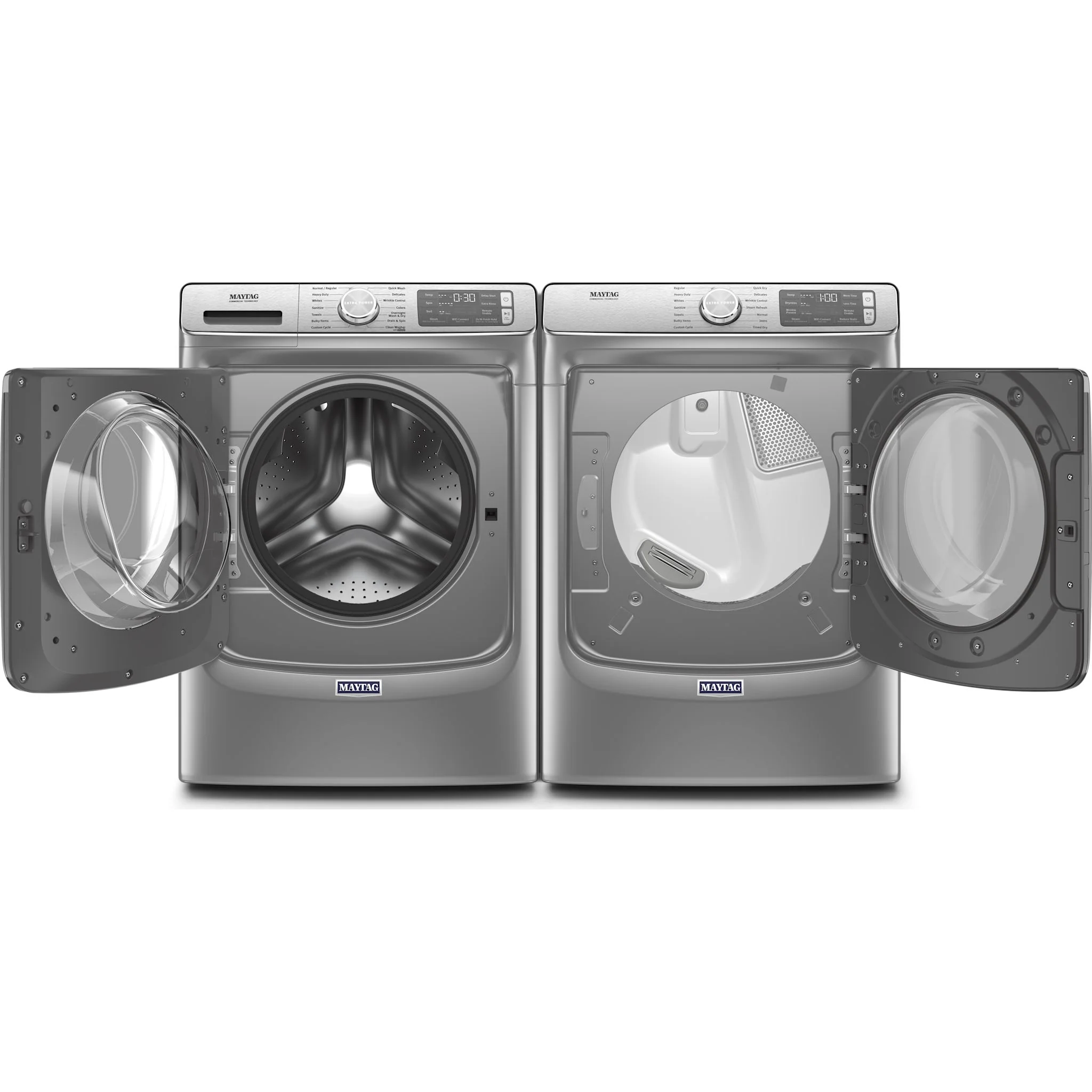 Maytag Smart Front Load Gas Dryer with Extra Power & Advanced Moisture Sensing - 7.3 Cu. Ft. - Metallic Slate (MGD8630HC) - Image 12