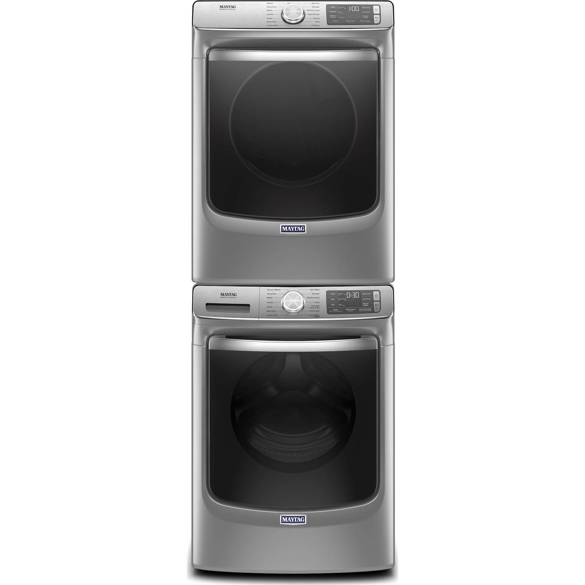 Maytag Smart Front Load Gas Dryer with Extra Power & Advanced Moisture Sensing - 7.3 Cu. Ft. - Metallic Slate (MGD8630HC) - Image 15