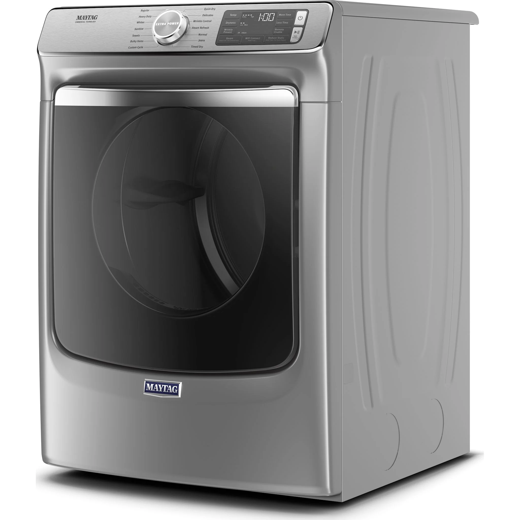 Maytag Smart Front Load Gas Dryer with Extra Power & Advanced Moisture Sensing - 7.3 Cu. Ft. - Metallic Slate (MGD8630HC) - Image 4