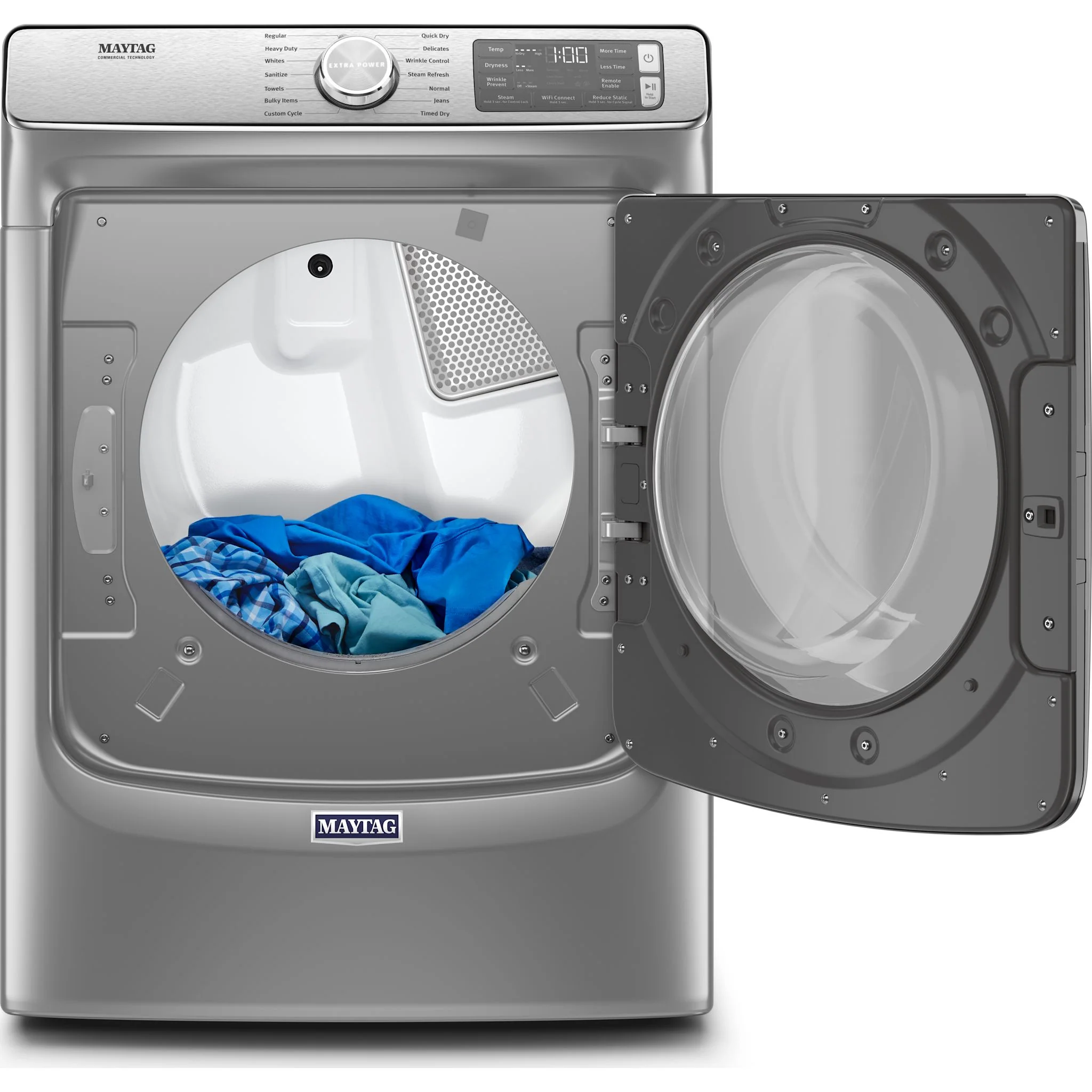 Maytag Smart Front Load Gas Dryer with Extra Power & Advanced Moisture Sensing - 7.3 Cu. Ft. - Metallic Slate (MGD8630HC) - Image 5