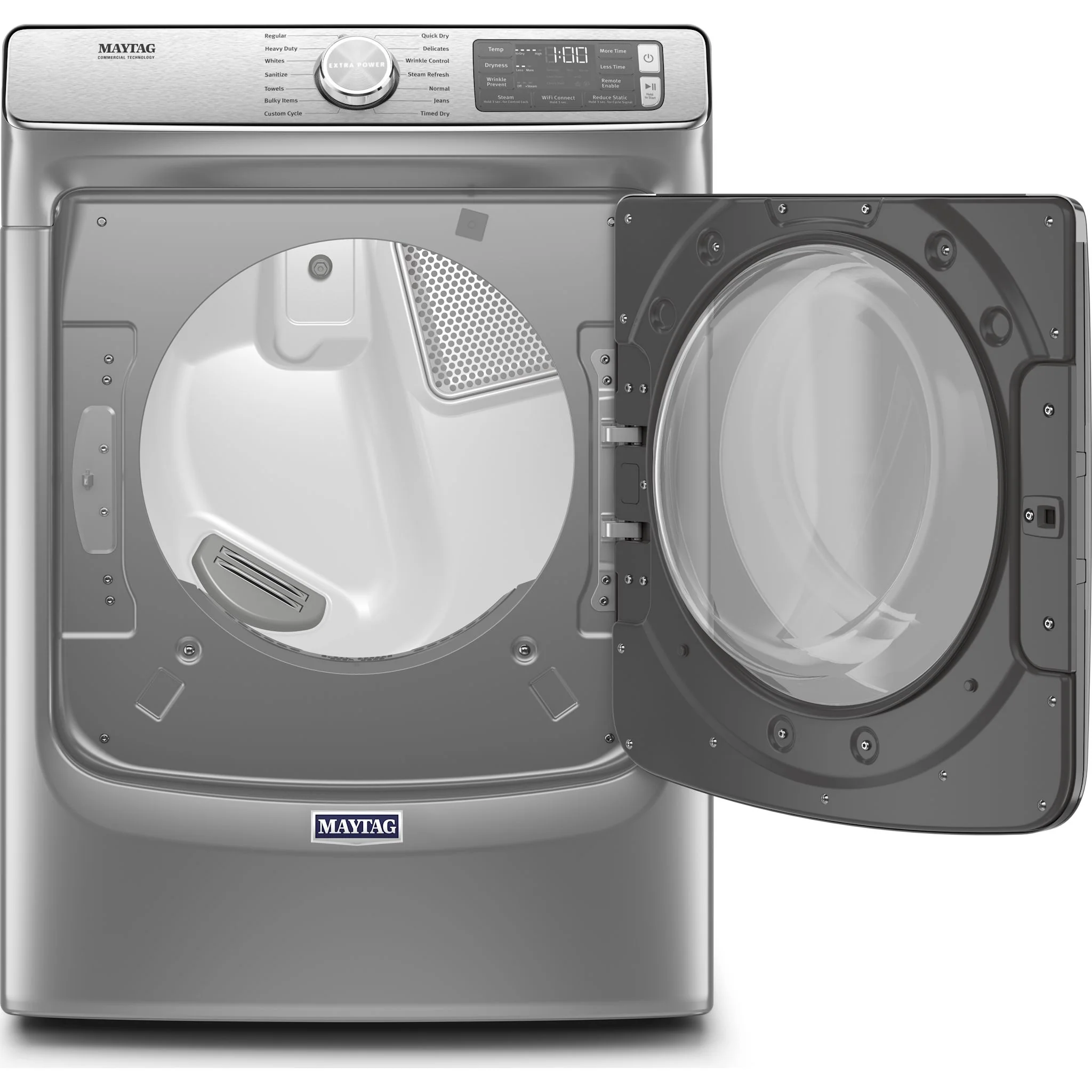 Maytag Smart Front Load Gas Dryer with Extra Power & Advanced Moisture Sensing - 7.3 Cu. Ft. - Metallic Slate (MGD8630HC) - Image 6