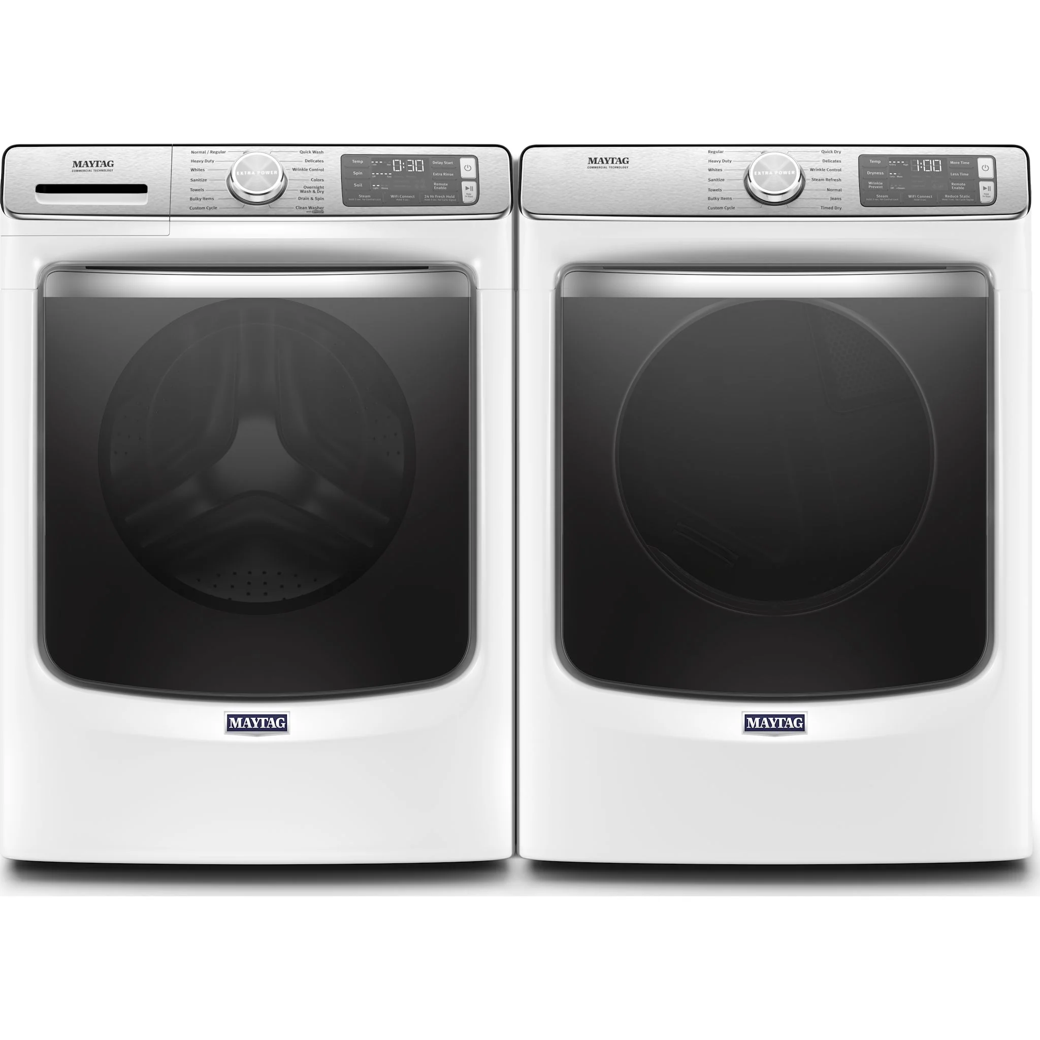 Maytag Front Load Gas Dryer with Extra Power & Advanced Moisture Sensing - 7.3 Cu. Ft. - White (MGD8630HW) - Image 14