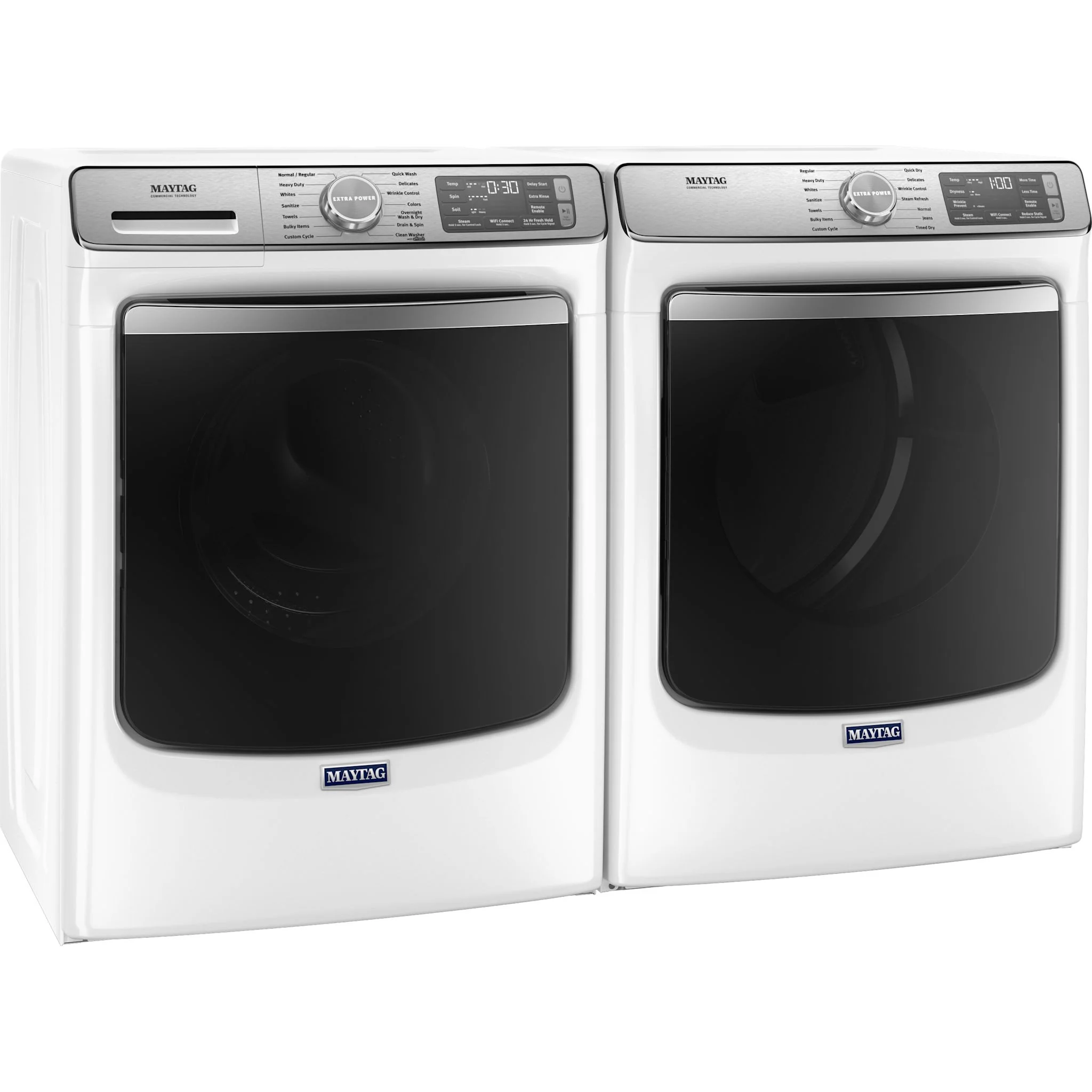 Maytag Front Load Gas Dryer with Extra Power & Advanced Moisture Sensing - 7.3 Cu. Ft. - White (MGD8630HW) - Image 15