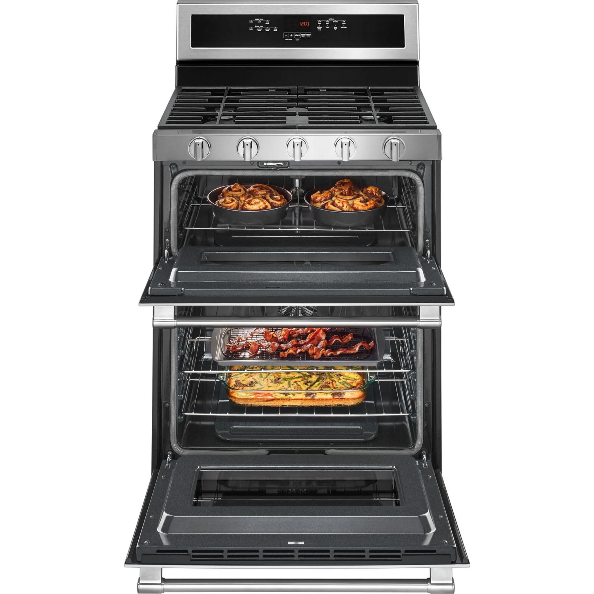 Maytag 30-Inch Wide Double Oven Gas Range with True Convection - 6.0 CU. FT. -Stainless Steel (MGT8800FZ) - Image 23