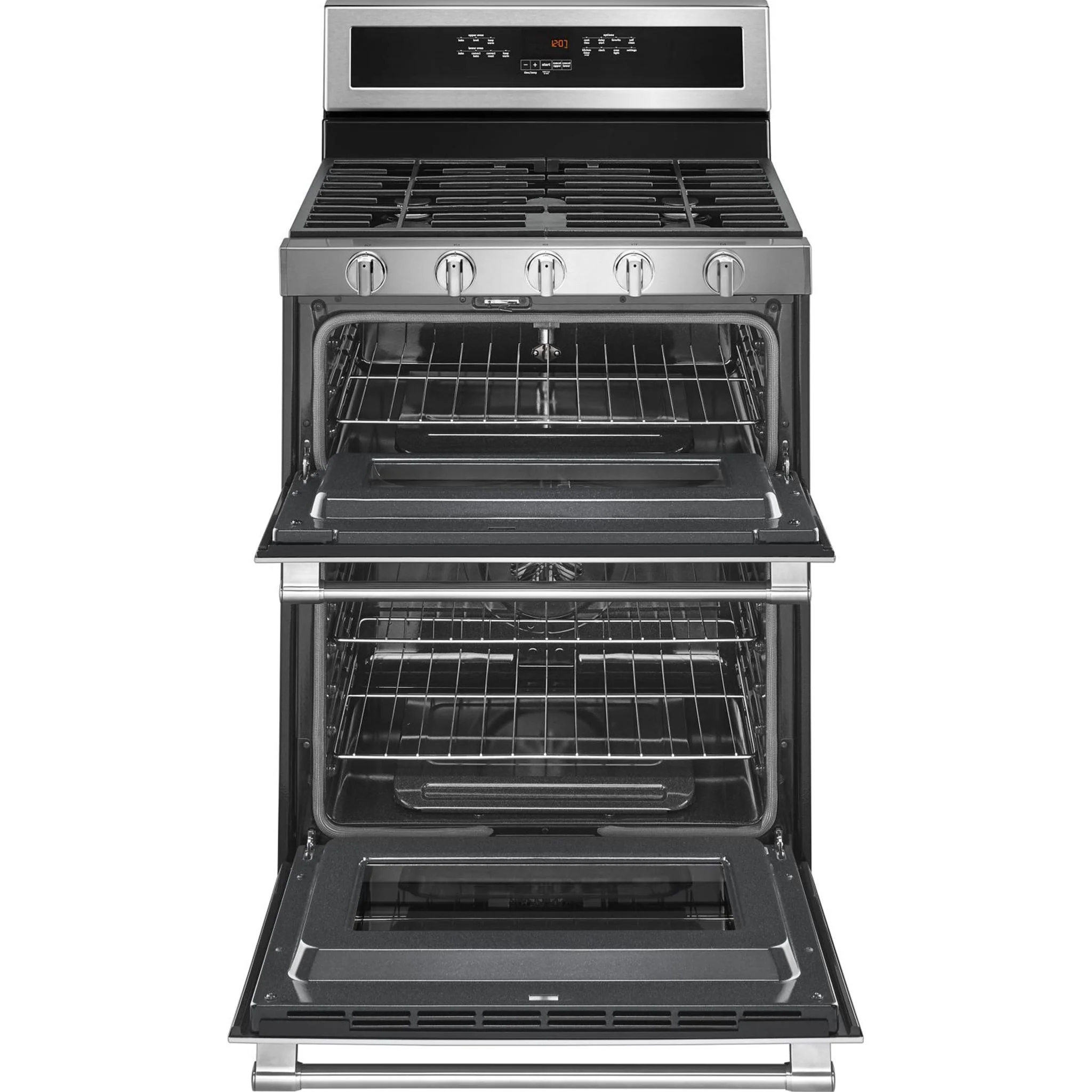 Maytag 30-Inch Wide Double Oven Gas Range with True Convection - 6.0 CU. FT. -Stainless Steel (MGT8800FZ) - Image 30