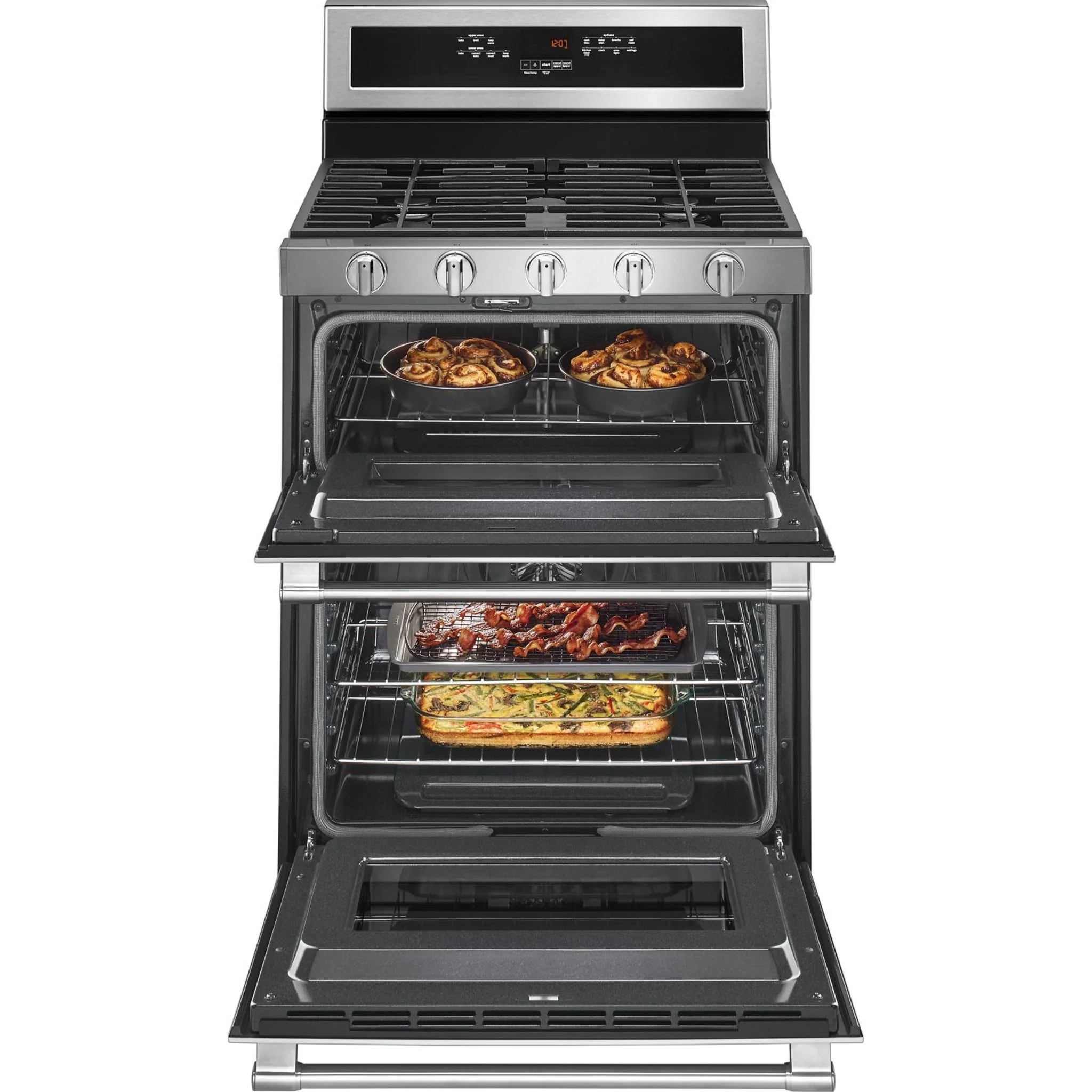 Maytag 30-Inch Wide Double Oven Gas Range with True Convection - 6.0 CU. FT. -Stainless Steel (MGT8800FZ) - Image 41