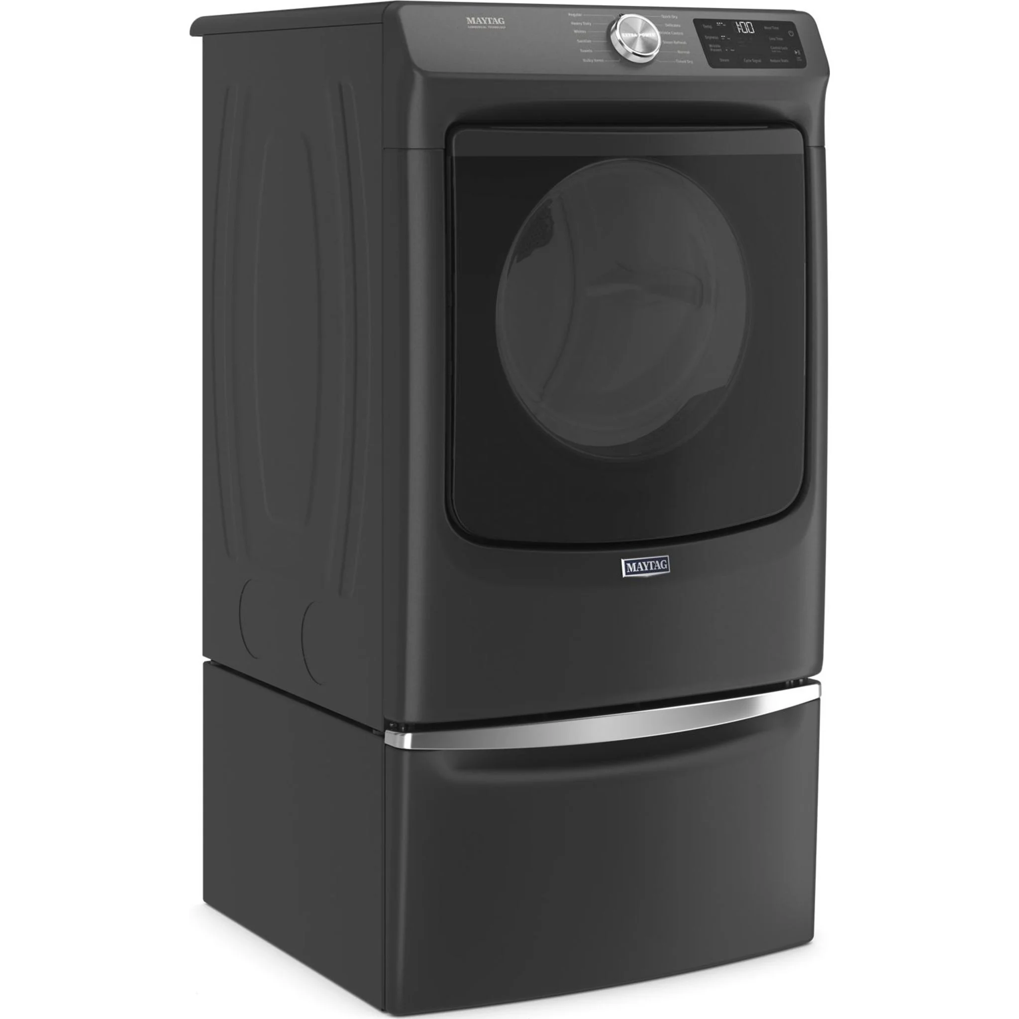 Maytag Front Load Gas Dryer with Extra Power and Quick Dry Cycle - 7.3 cu. ft. -Volcano Black (MGD6630MBK) - Image 14