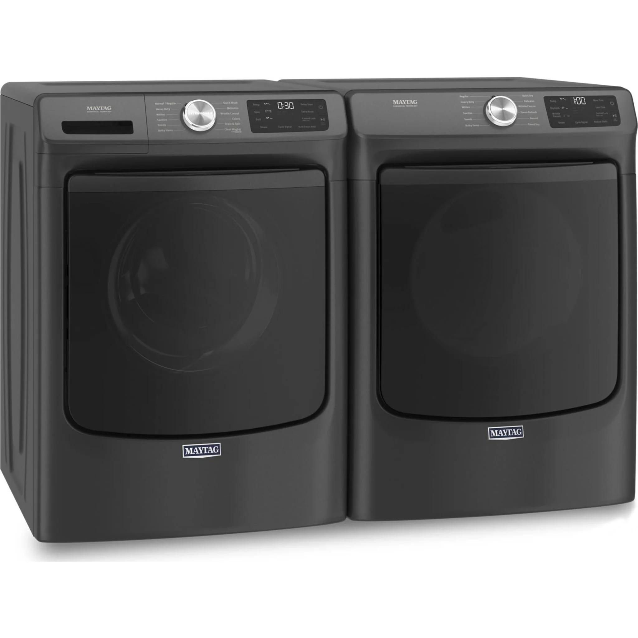 Maytag Front Load Gas Dryer with Extra Power and Quick Dry Cycle - 7.3 cu. ft. -Volcano Black (MGD6630MBK) - Image 15