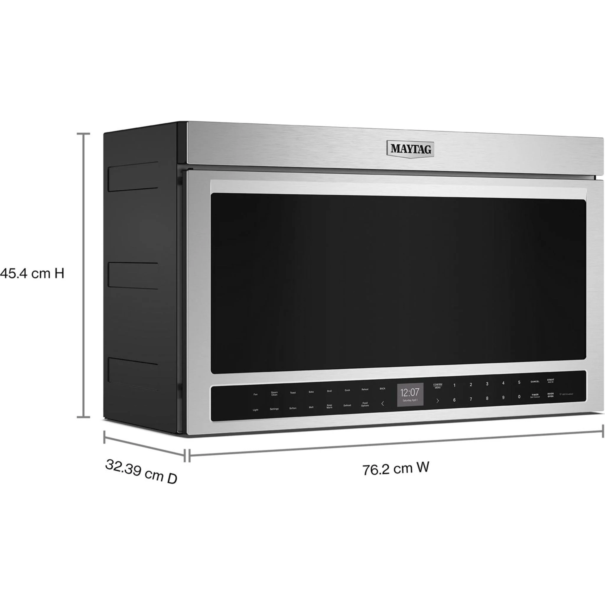 Maytag Flush Built-In Over-the-Range Microwave-Toaster Oven Combo -Fingerprint Resistant Stainless Steel (YMMMF8030PZ) - Image 7