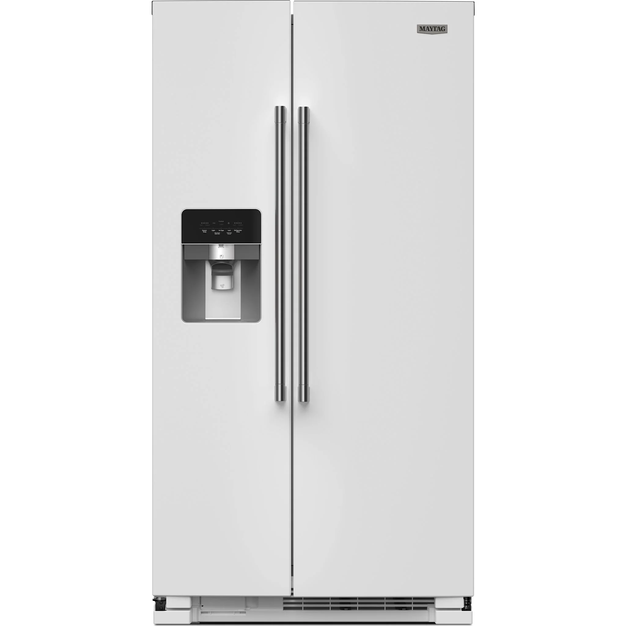 Maytag 36-Inch Wide Side-by-Side Refrigerator - 25 Cu. Ft. -White (MRSF4036PW) - Image 2