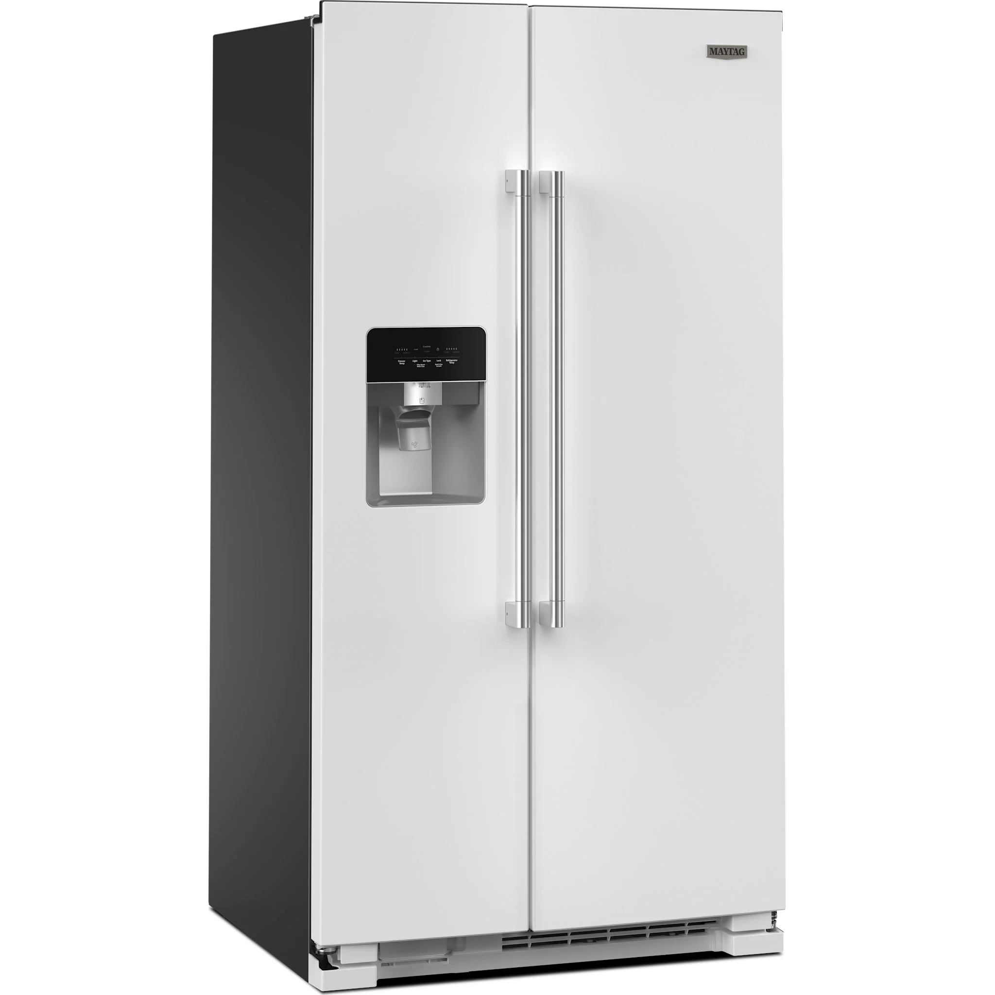 Maytag 36-Inch Wide Side-by-Side Refrigerator - 25 Cu. Ft. -White (MRSF4036PW) - Image 3