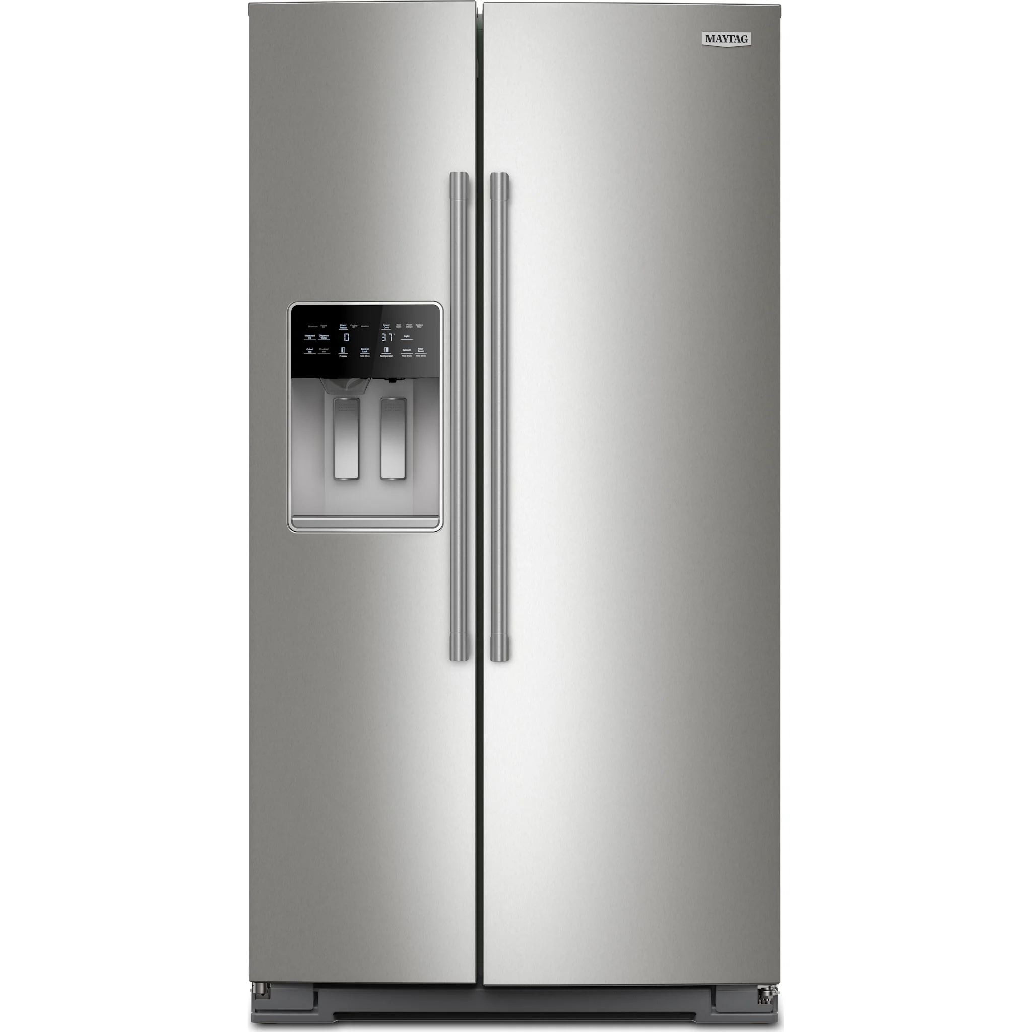 Maytag 36-inch Wide Full-Depth Side-by-Side Refrigerator with Arctic Blue Interior - 28.3 Cu. Ft. -Fingerprint Resistant Stainless Steel (MRSF6636RZ) - Image 3