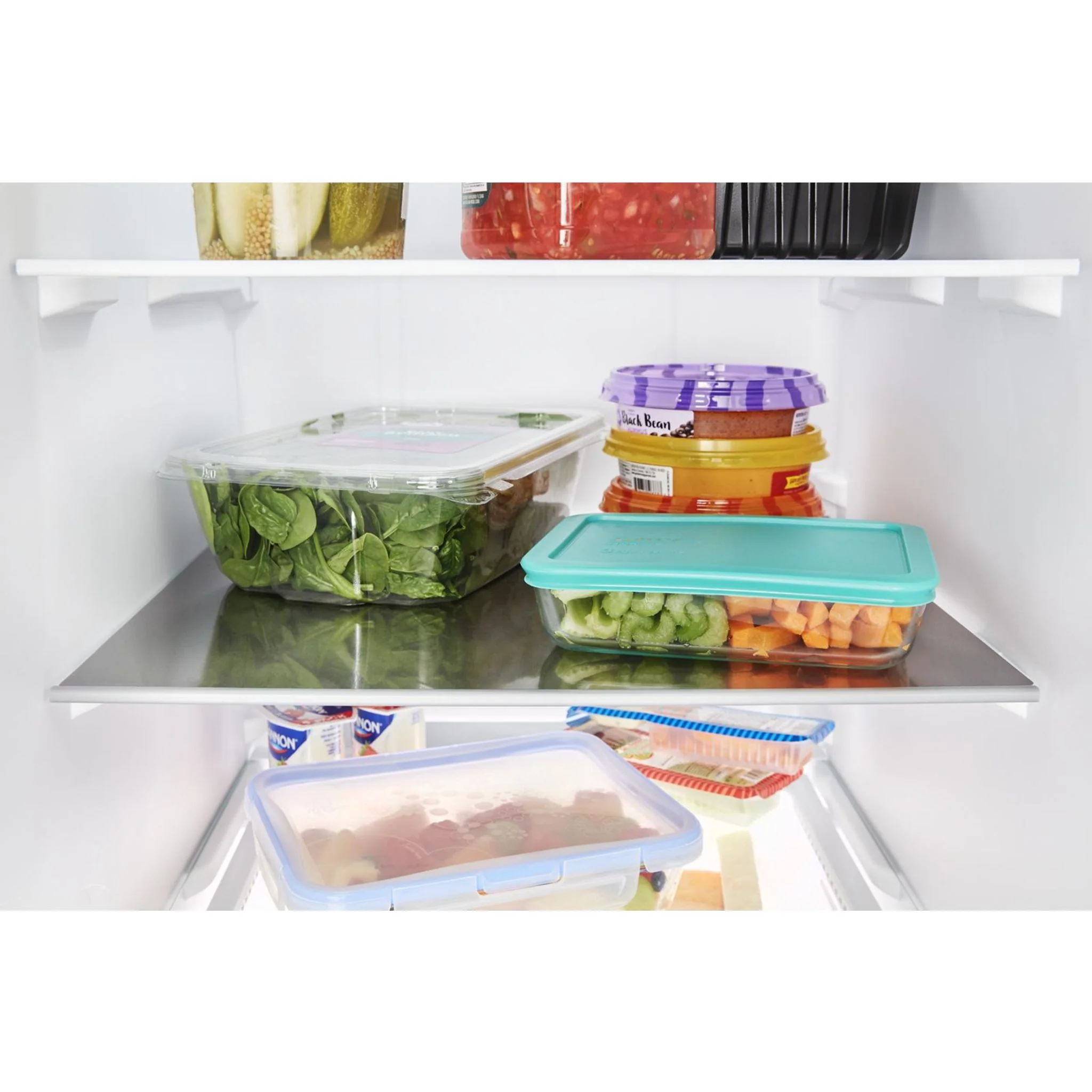 Maytag 36-Inch Wide Side-by-Side Refrigerator with Exterior Ice and Water Dispenser - 25 Cu. Ft. -Fingerprint Resistant Stainless Steel (MSS25C4MGZ) - Image 7
