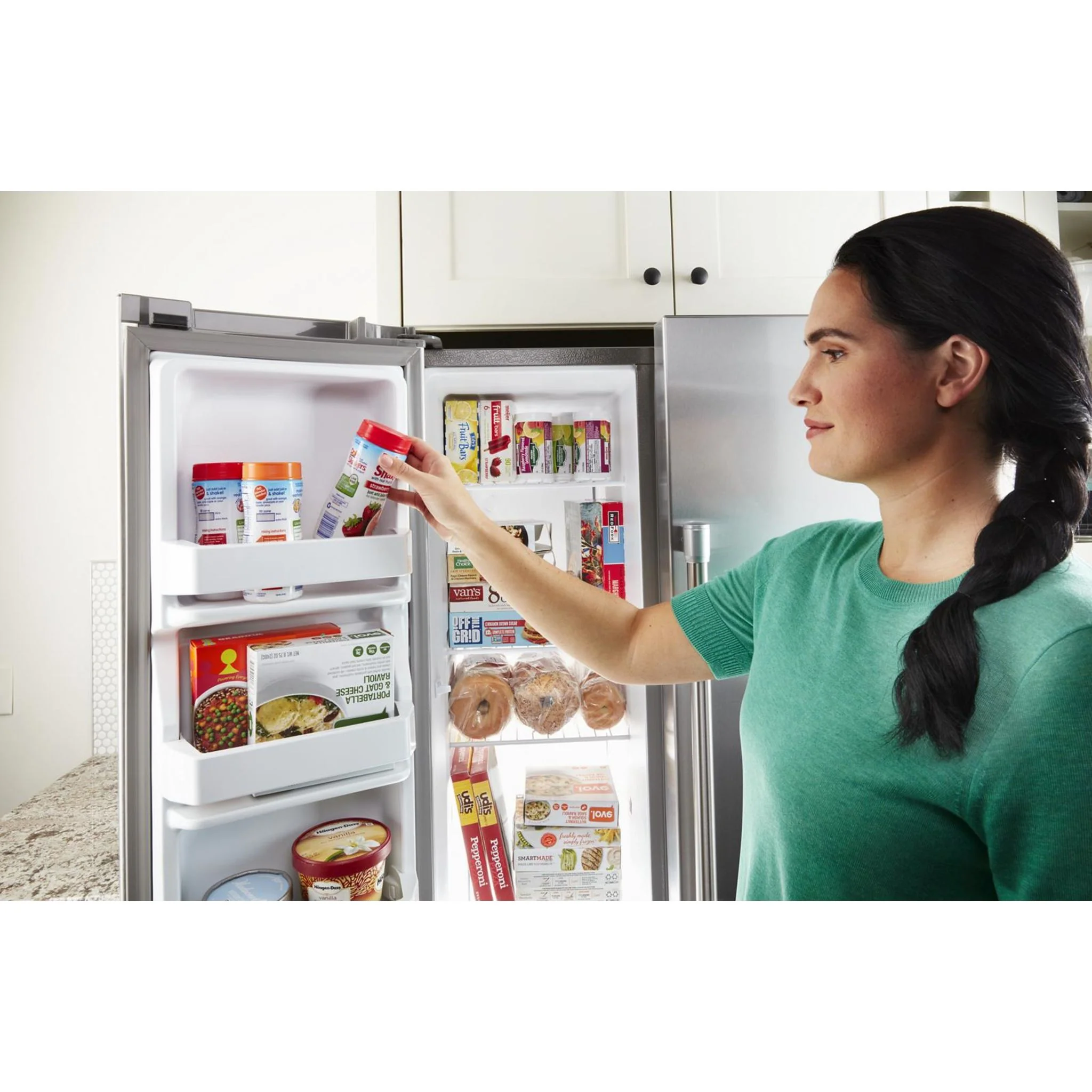 Maytag 36-Inch Wide Side-by-Side Refrigerator - 25 cu. ft. -Fingerprint Resistant (MSS25N4MKZ) - Image 2